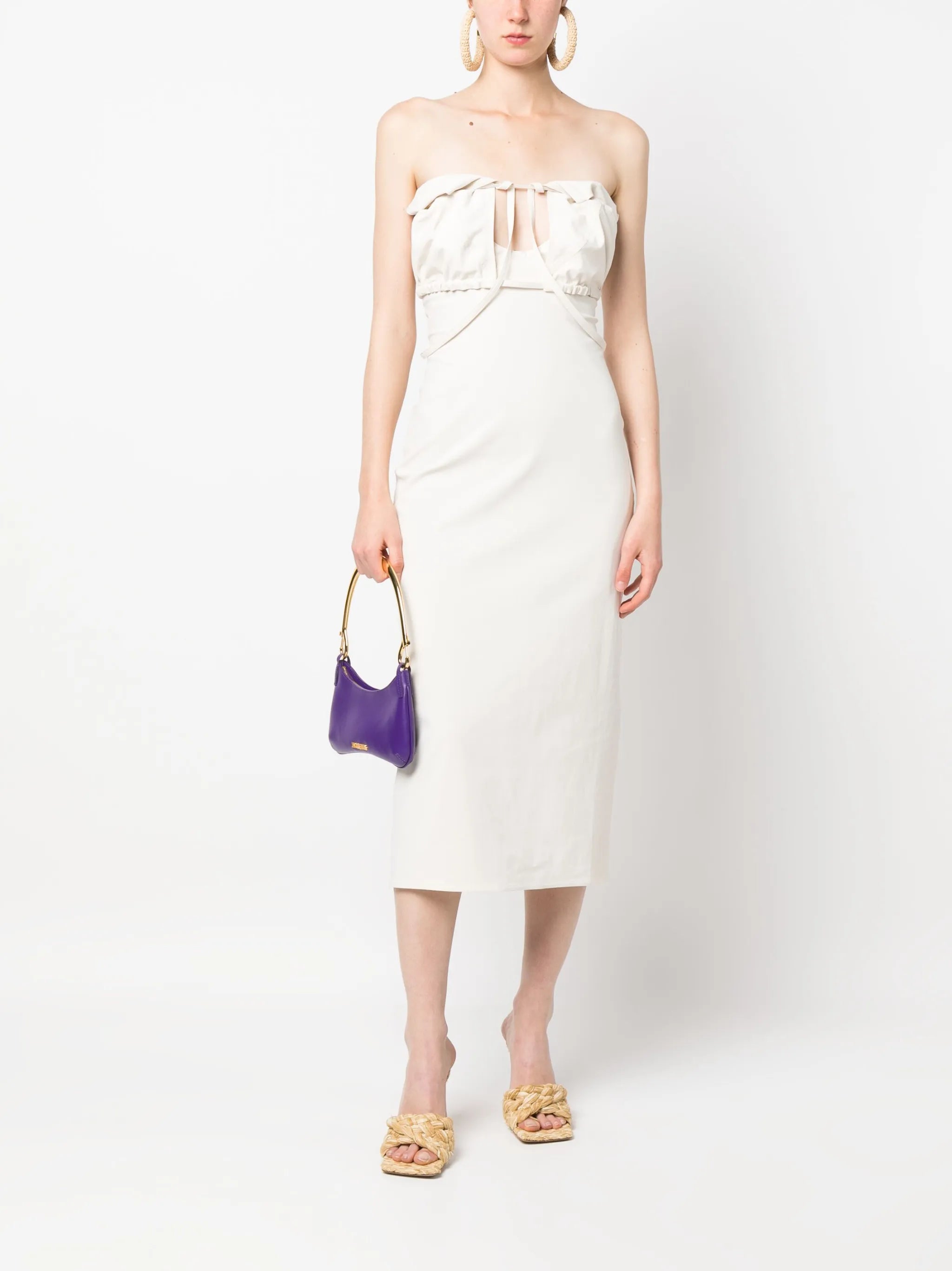 tailored strapless dress