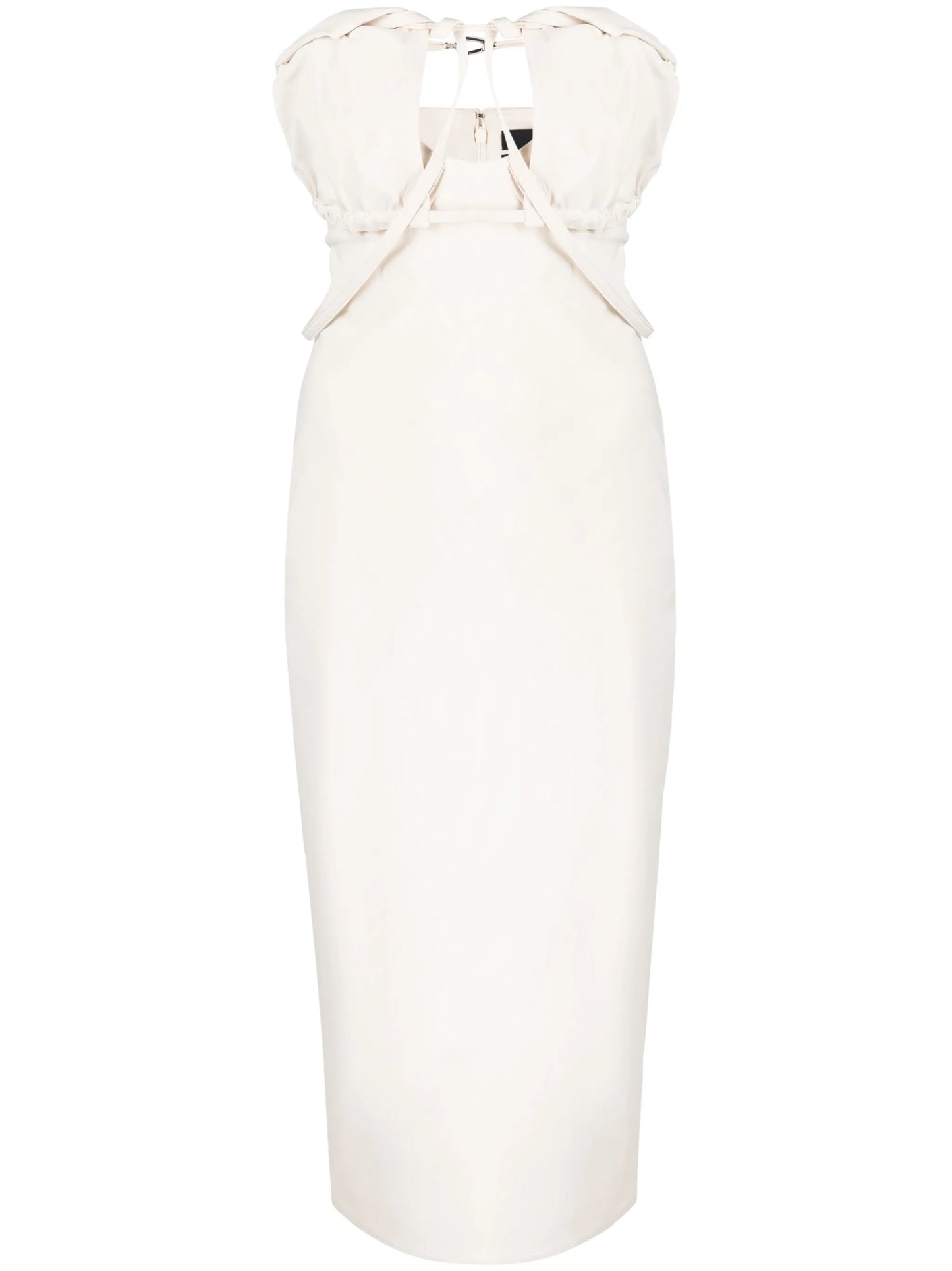 tailored strapless dress