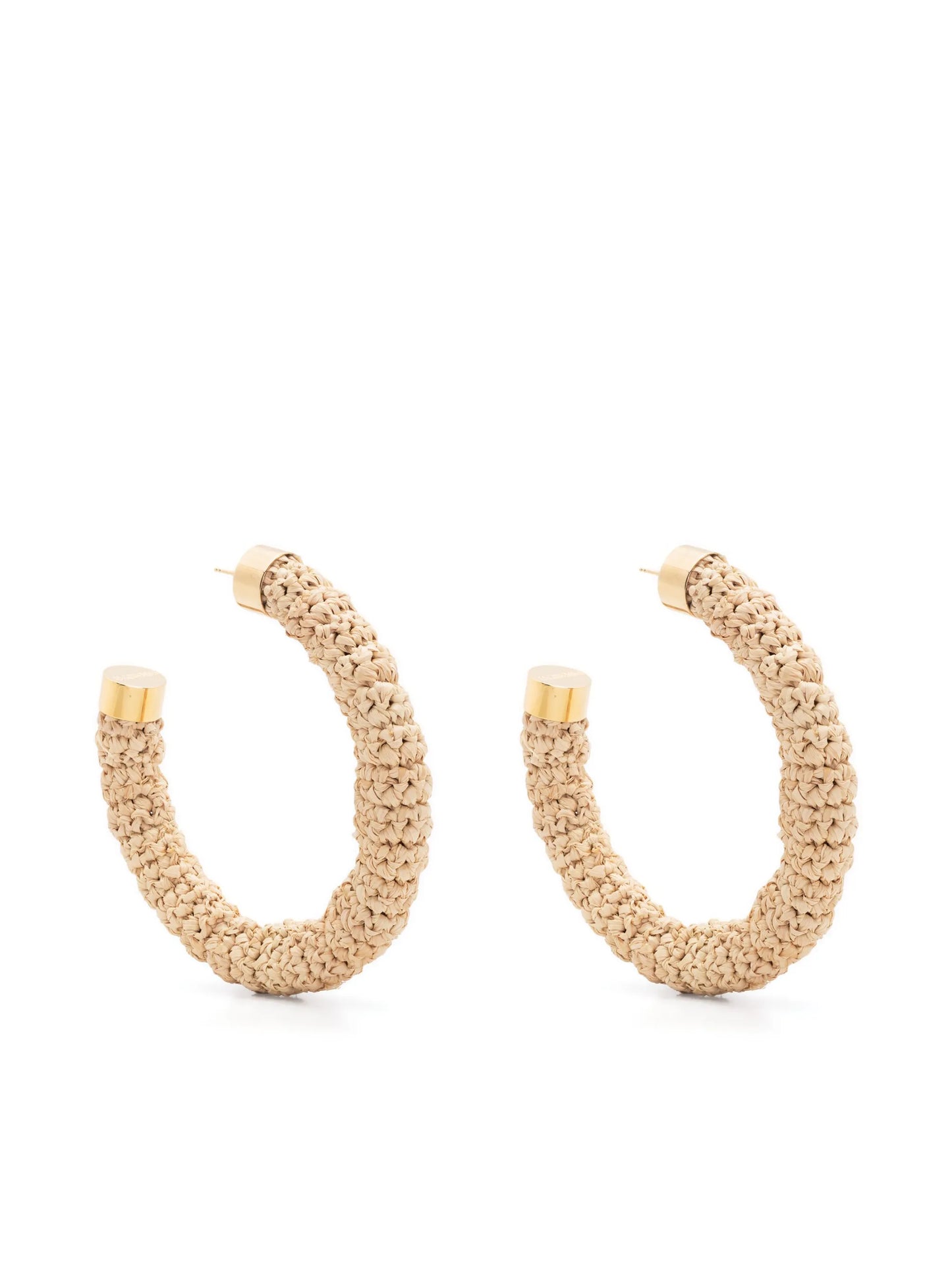 Les créoles Raphia hoop earrings