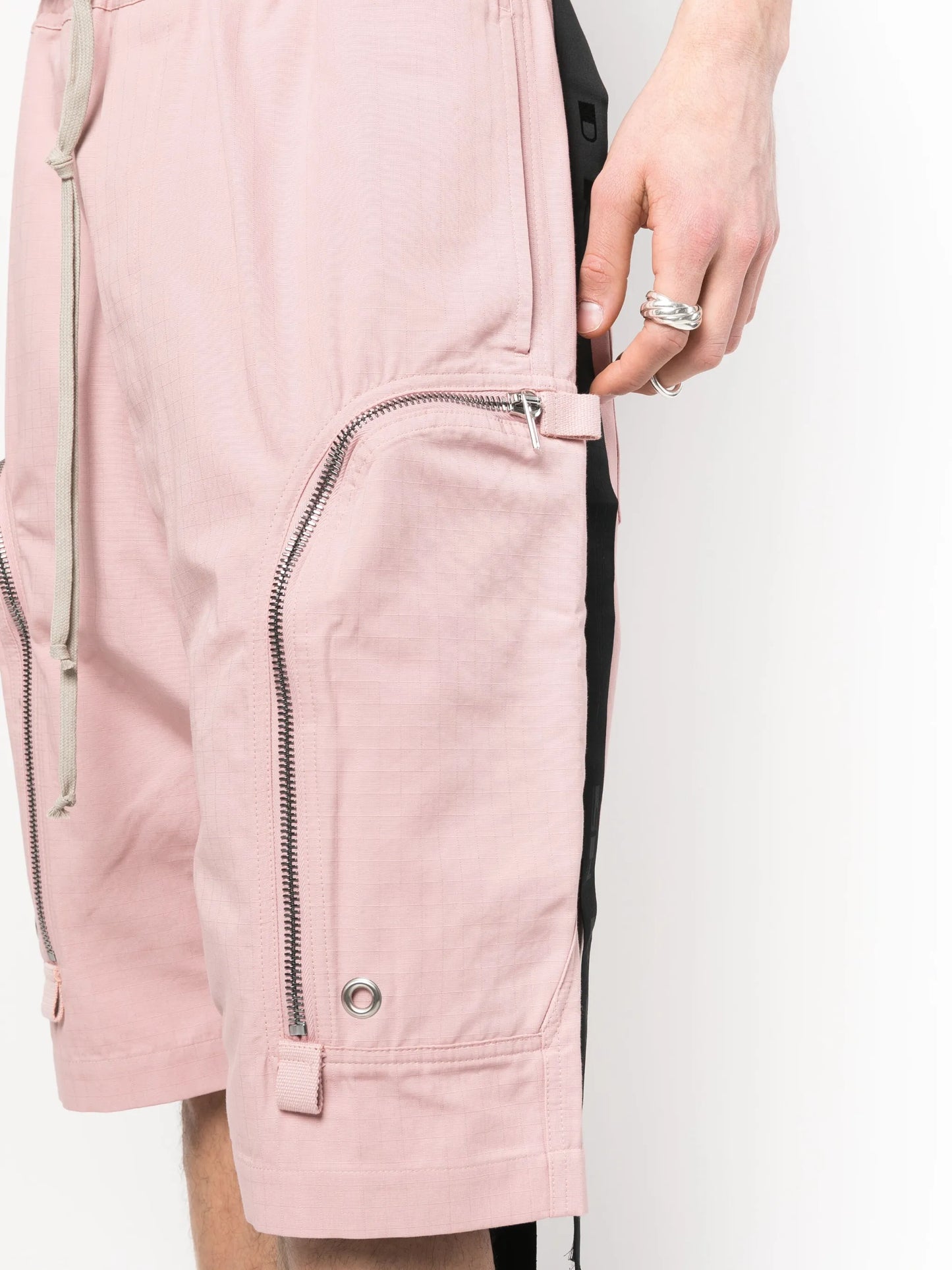 drop-crotch utility shorts