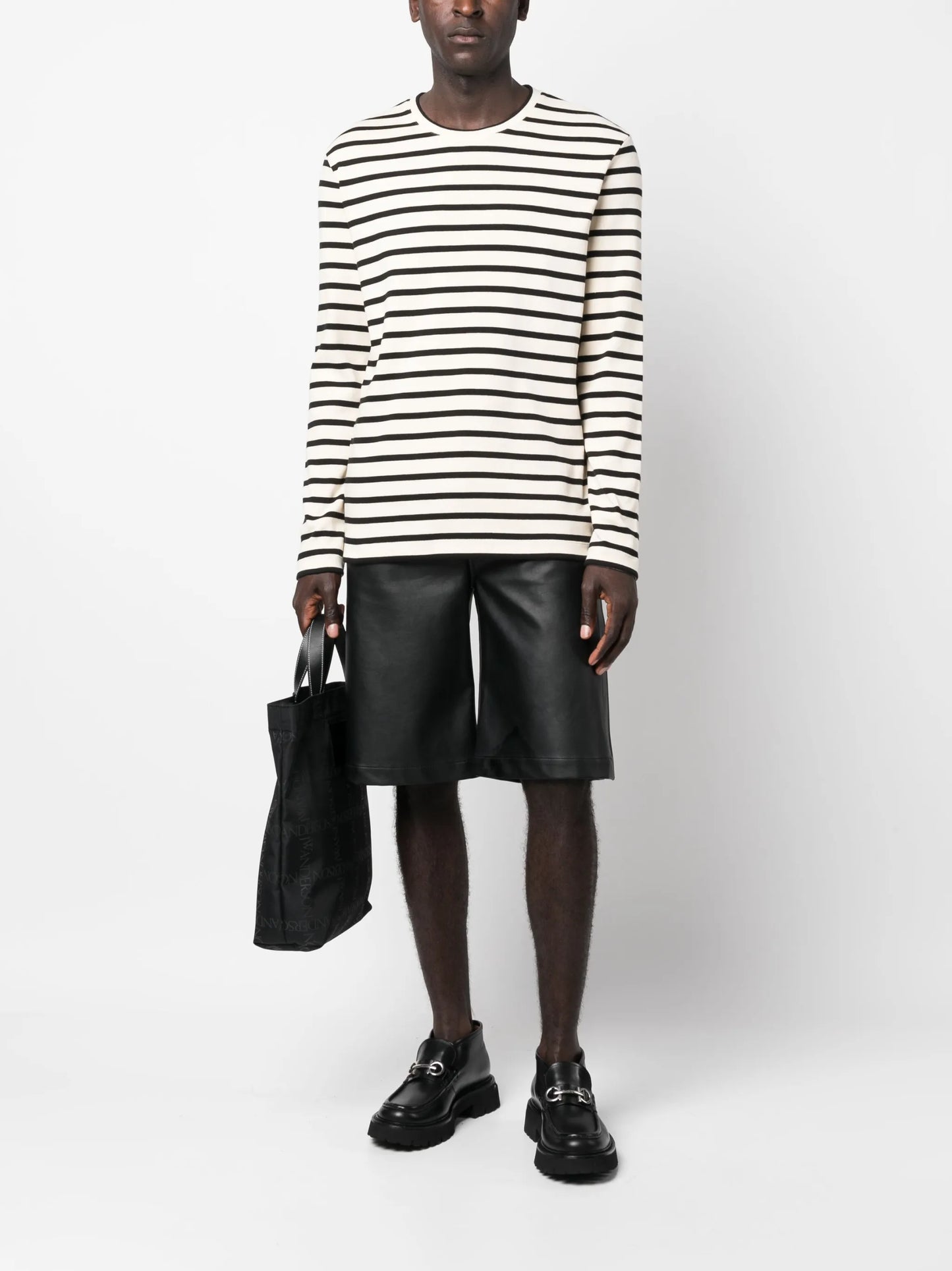 long-sleeve striped sweatshirt