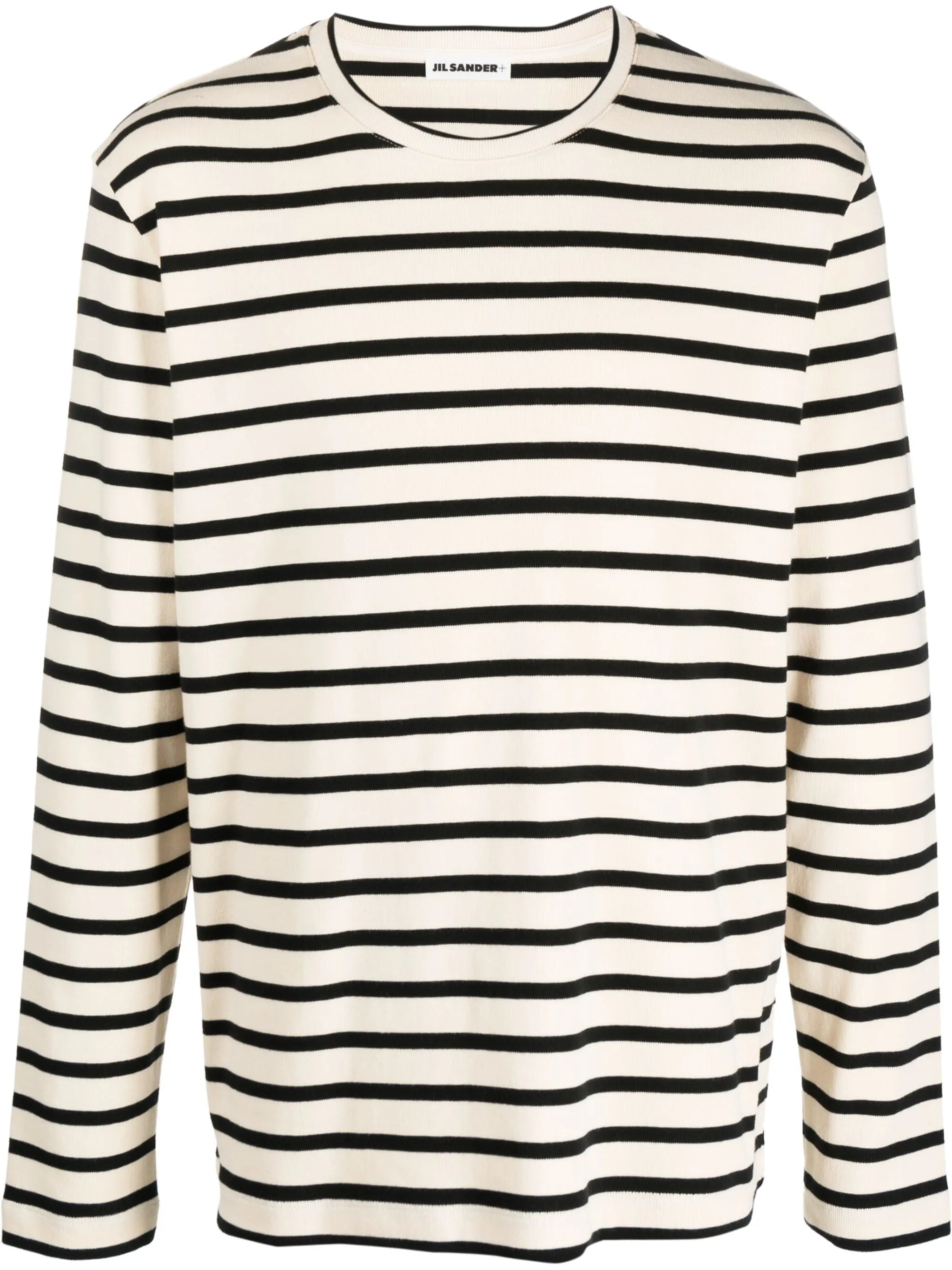 long-sleeve striped sweatshirt