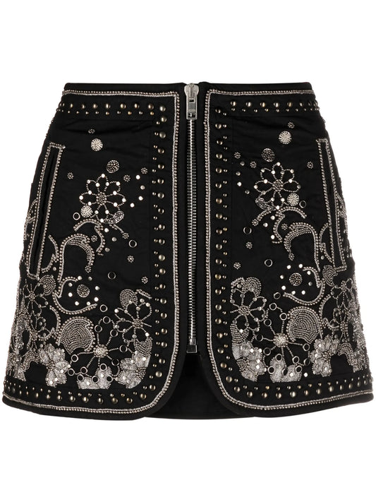 Blanca embellished miniskirt