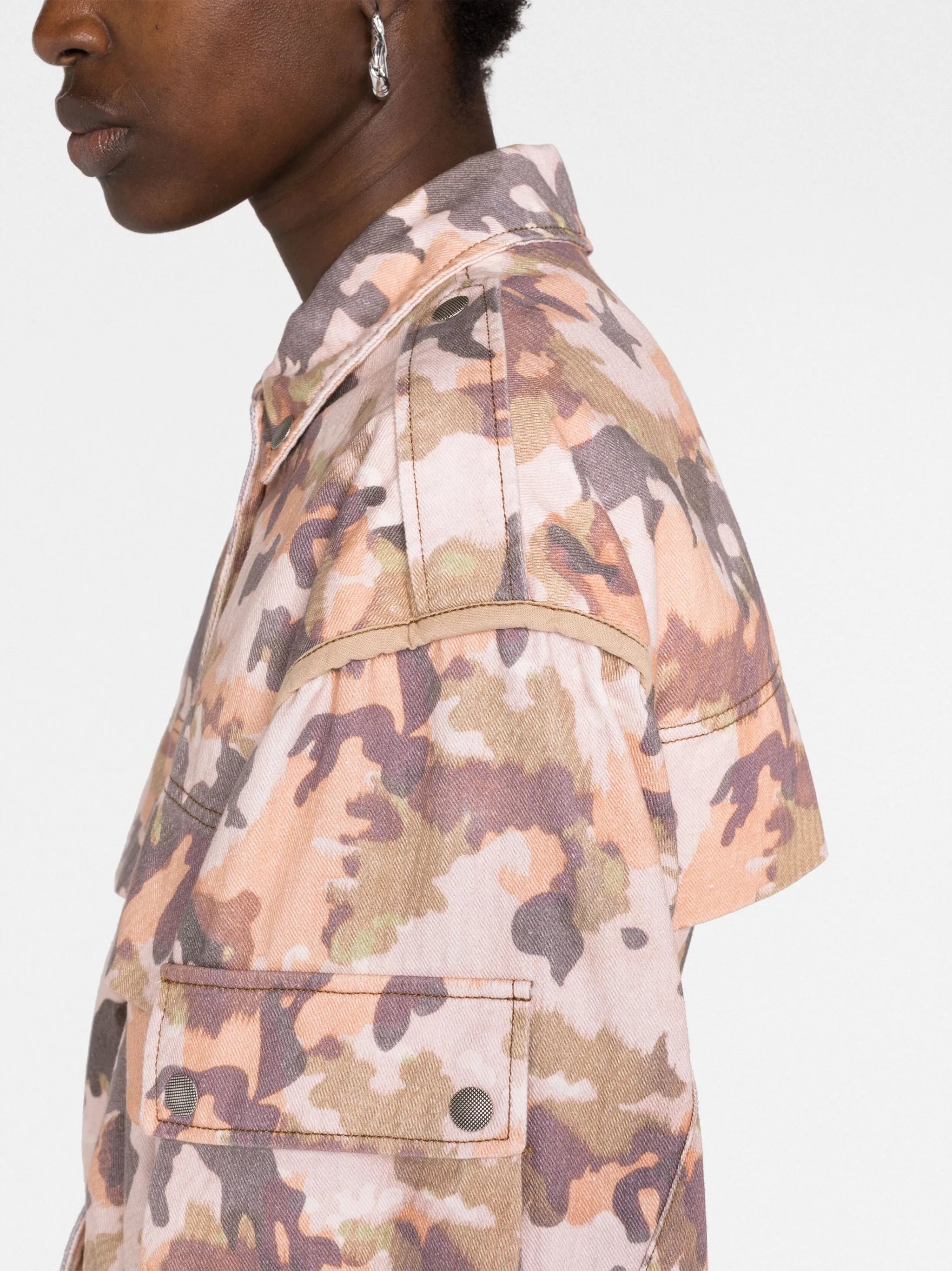 Elize camouflage-print cotton jacket