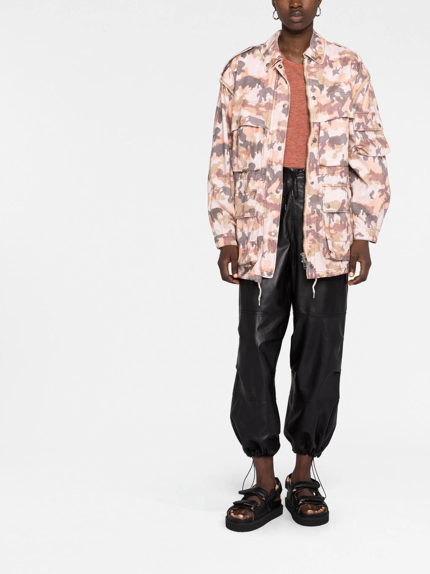 Elize camouflage-print cotton jacket