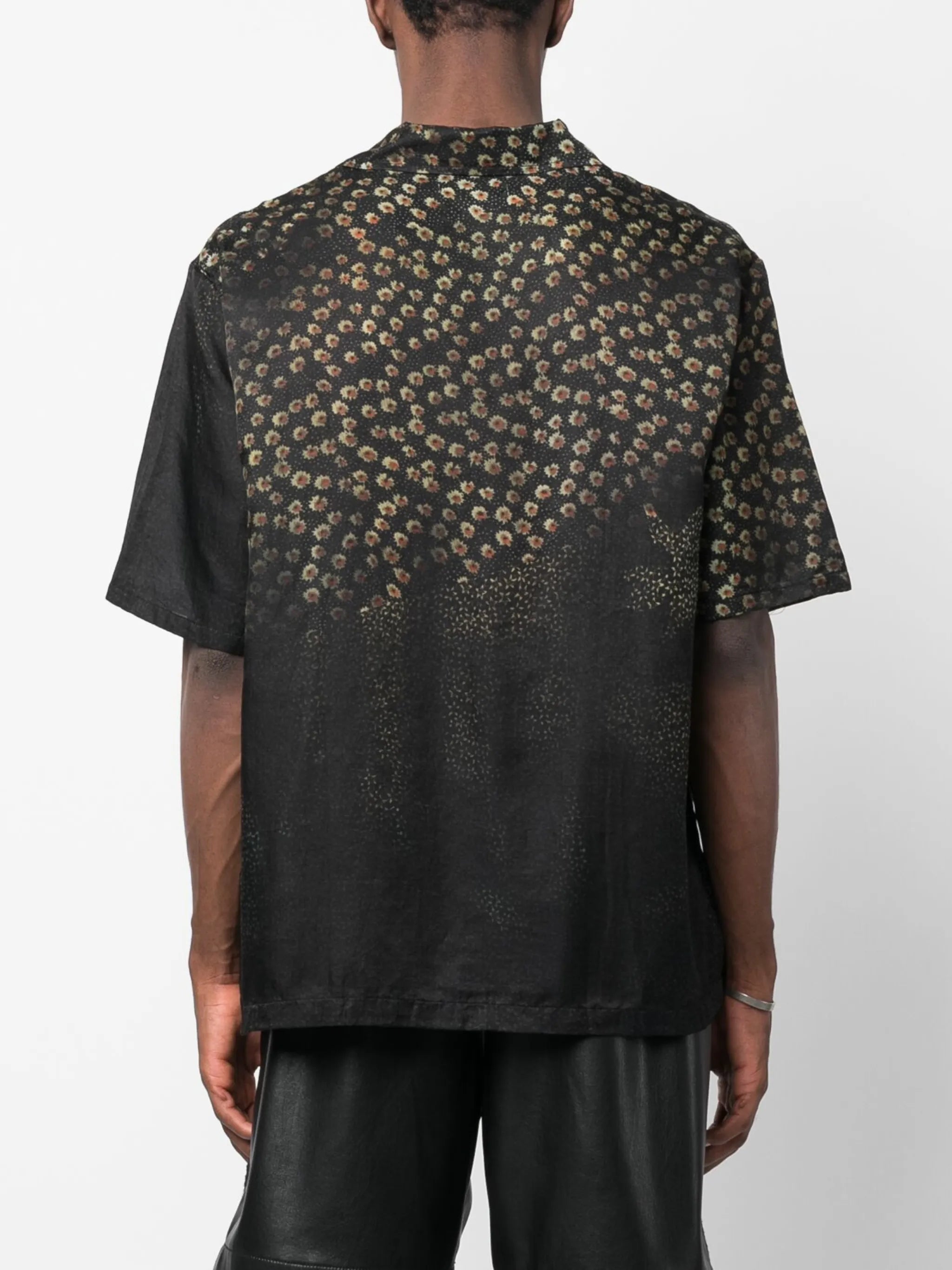 floral-print short-sleeve shirt