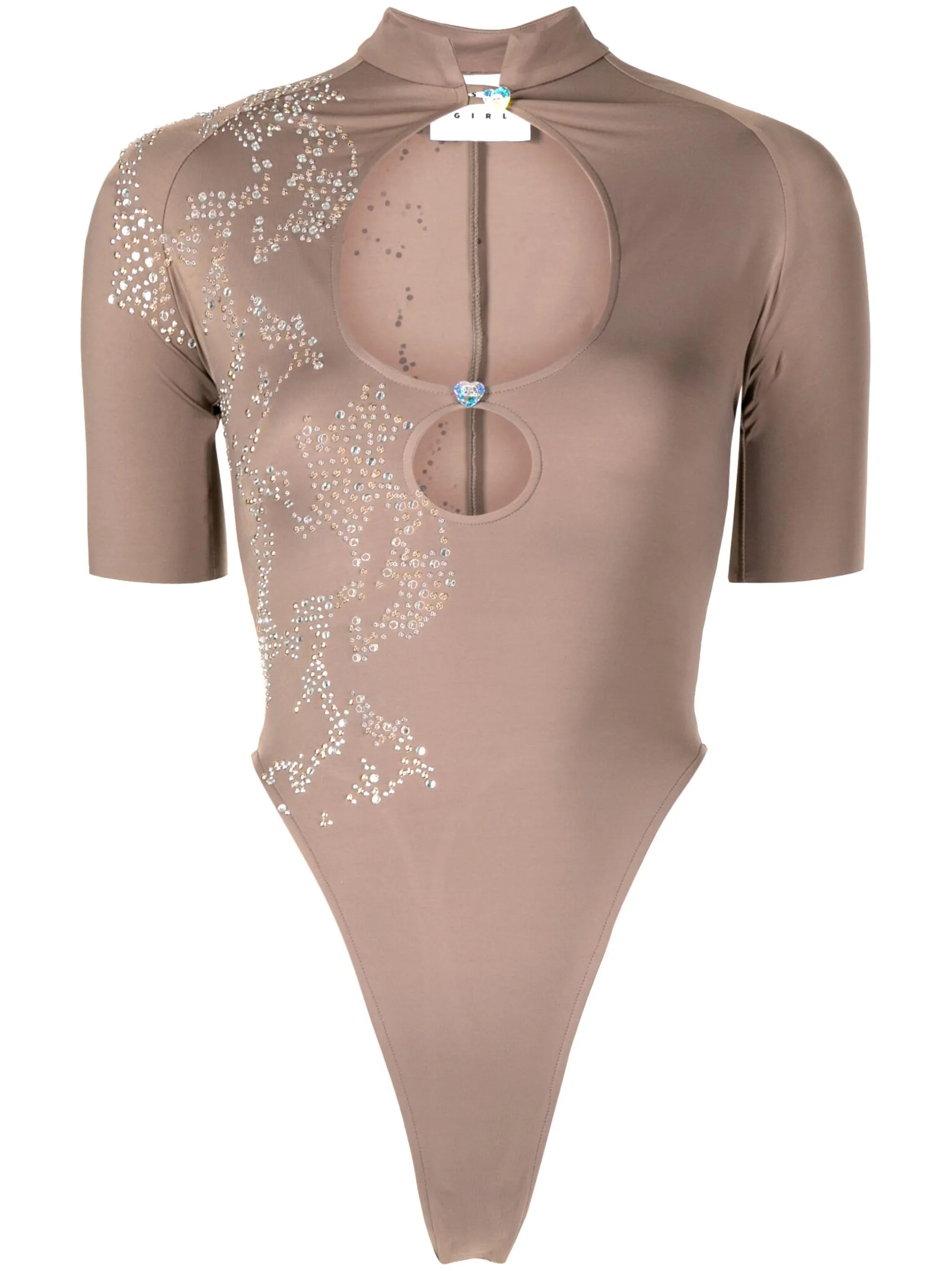 Daisy crystal-embellished bodysuit