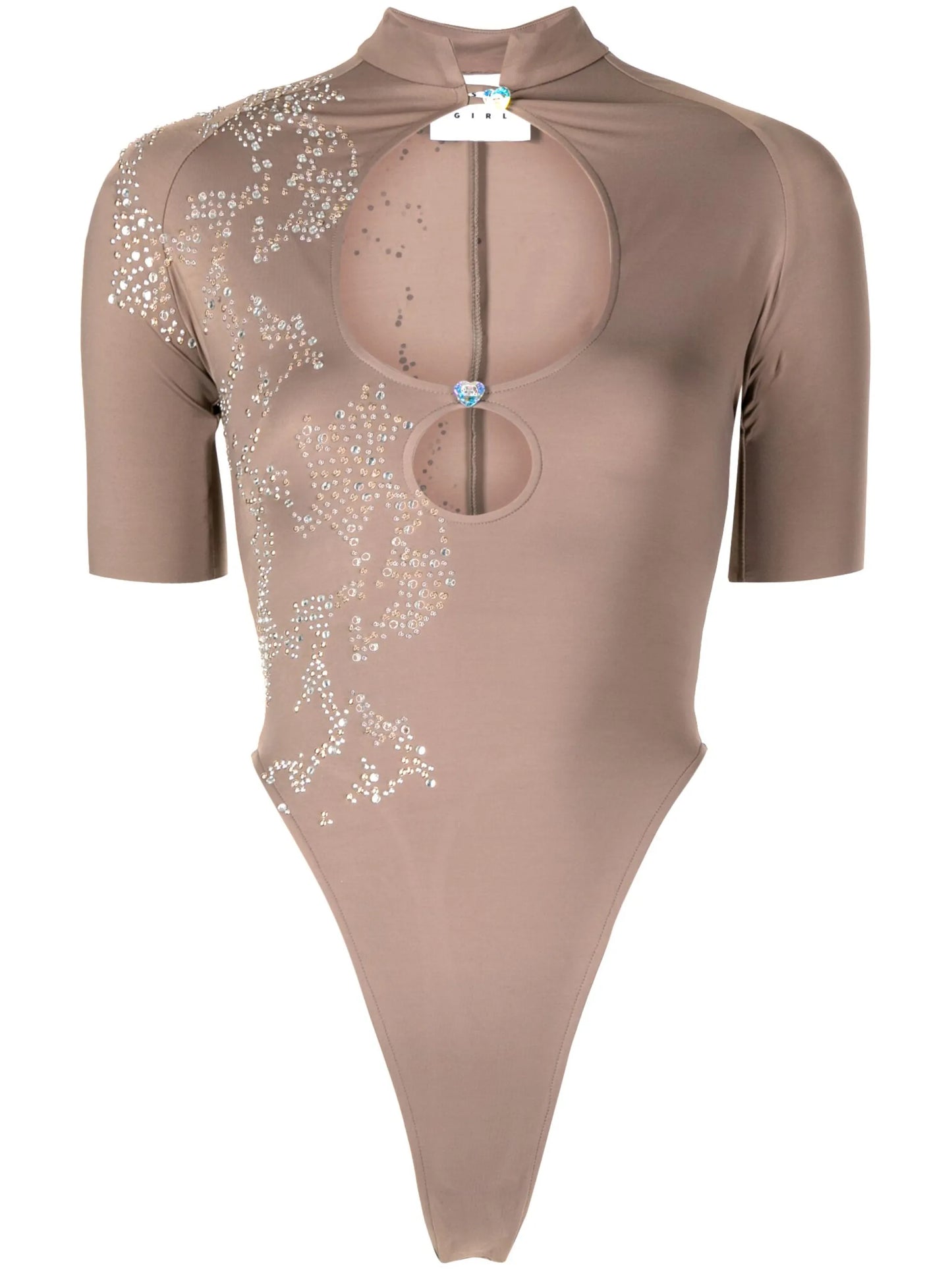 Daisy crystal-embellished bodysuit