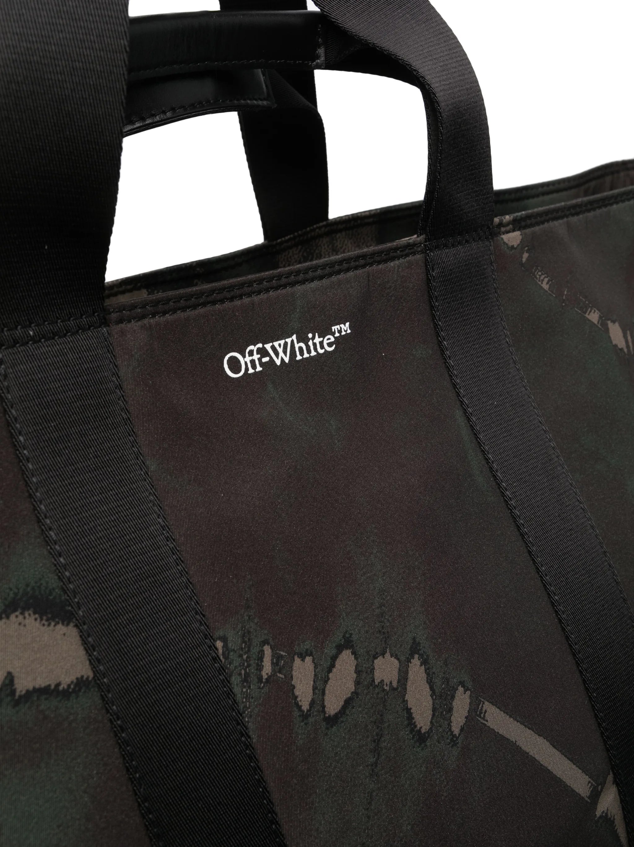 logo-print tote bag