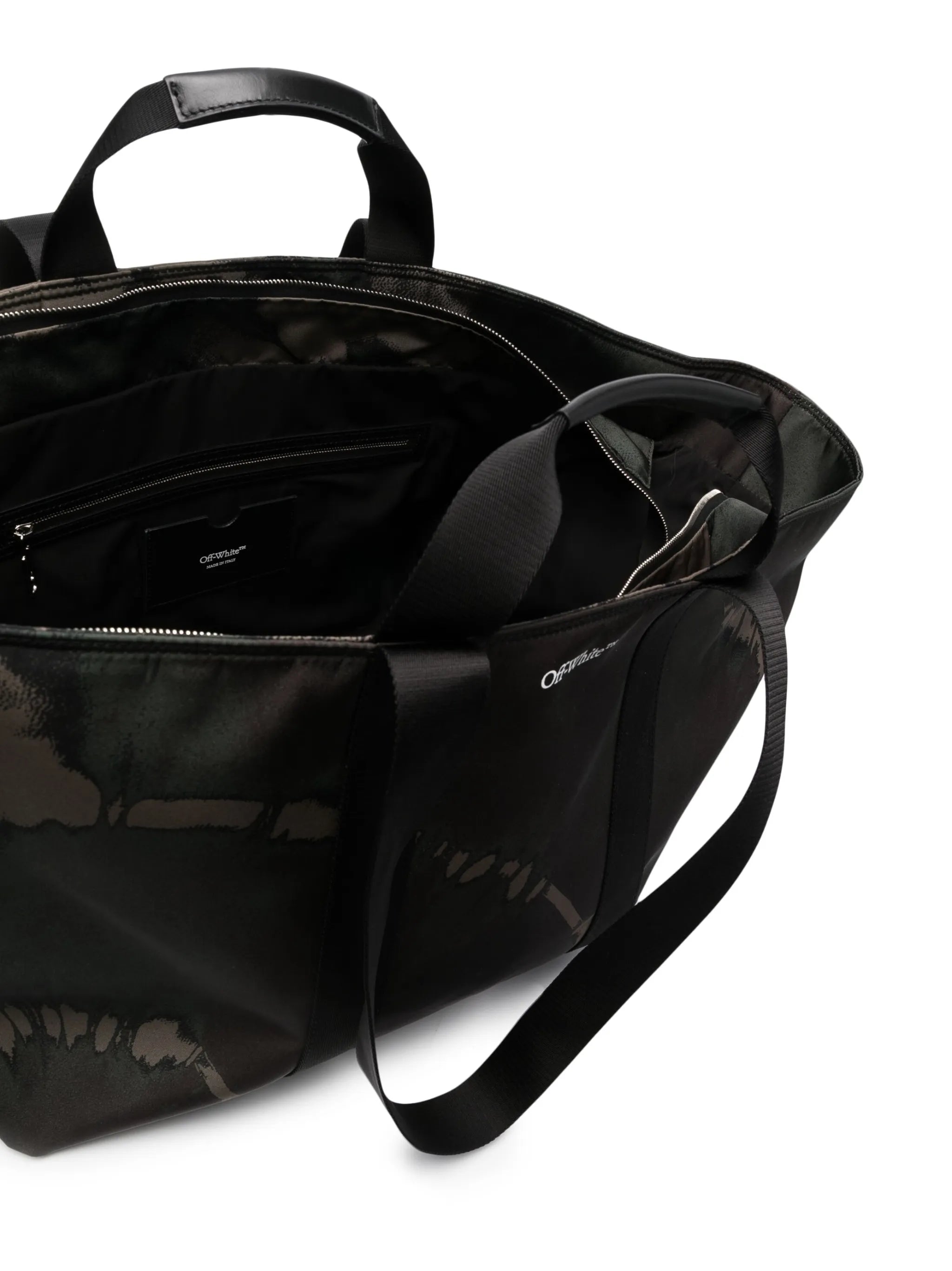logo-print tote bag