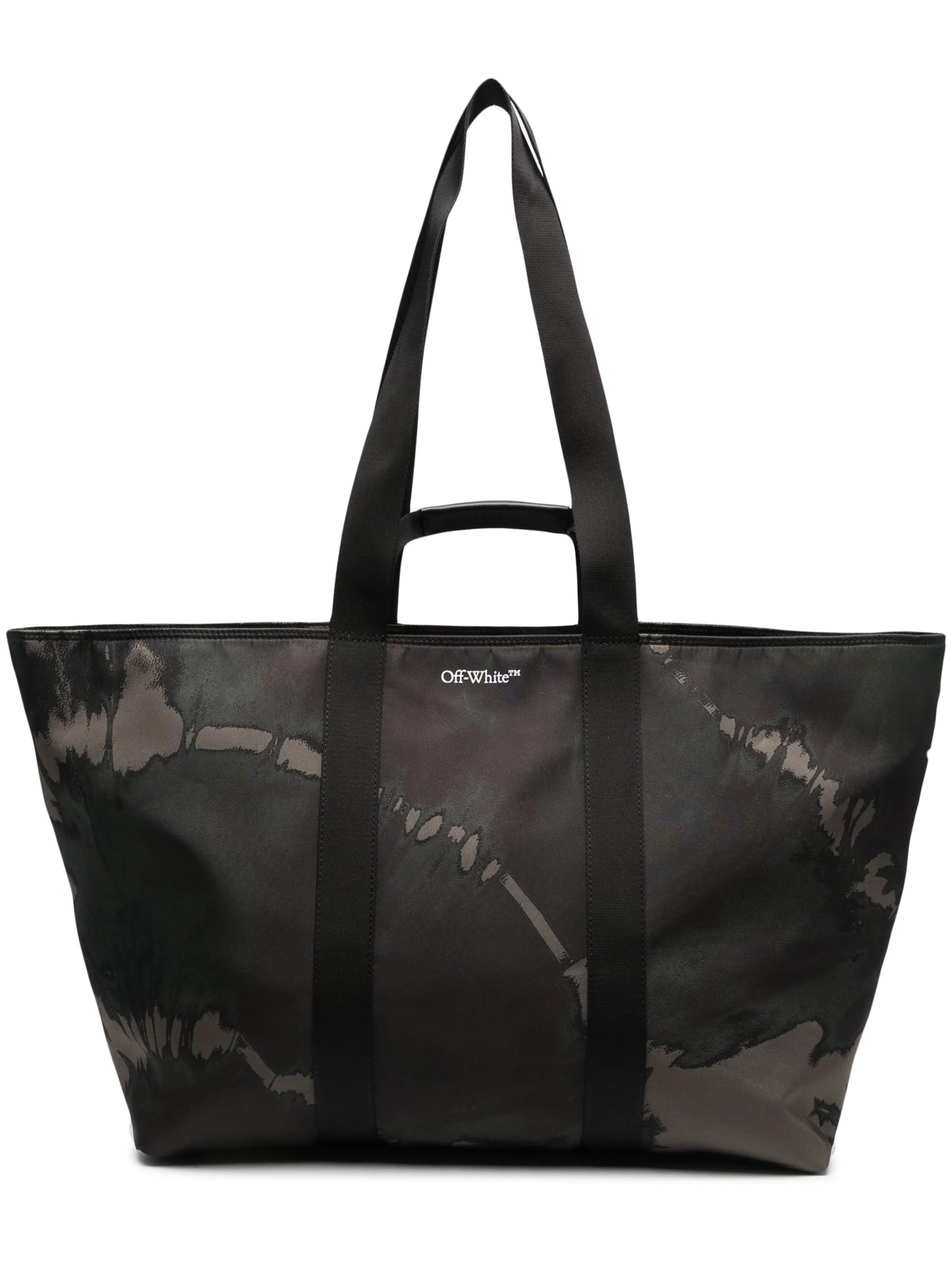logo-print tote bag