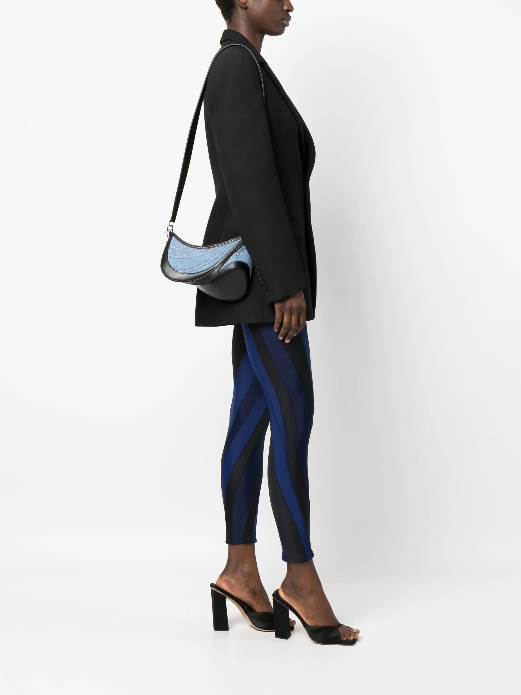 small Spiral Curve 01 denim bag