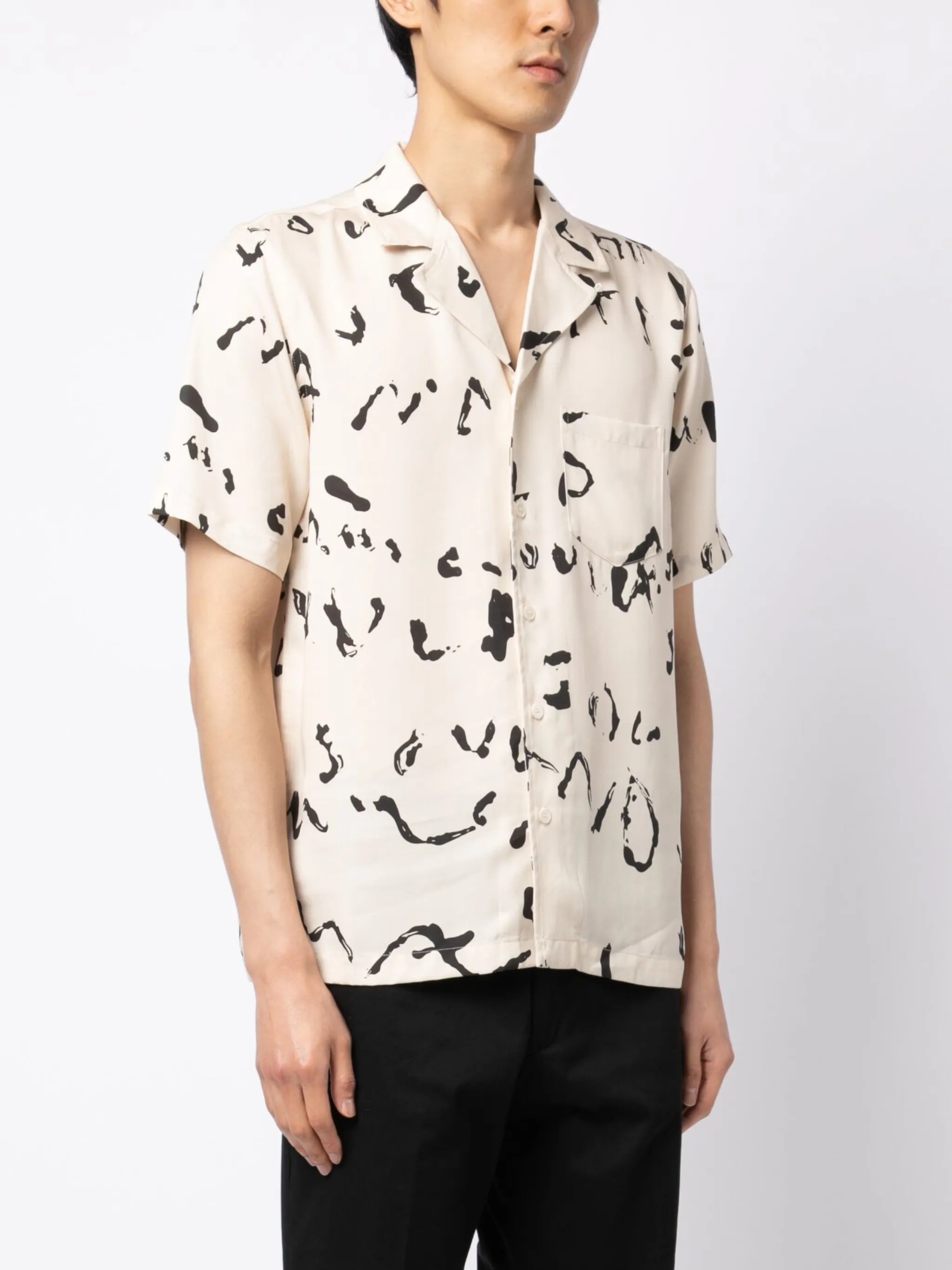 Orson abstract-print shirt
