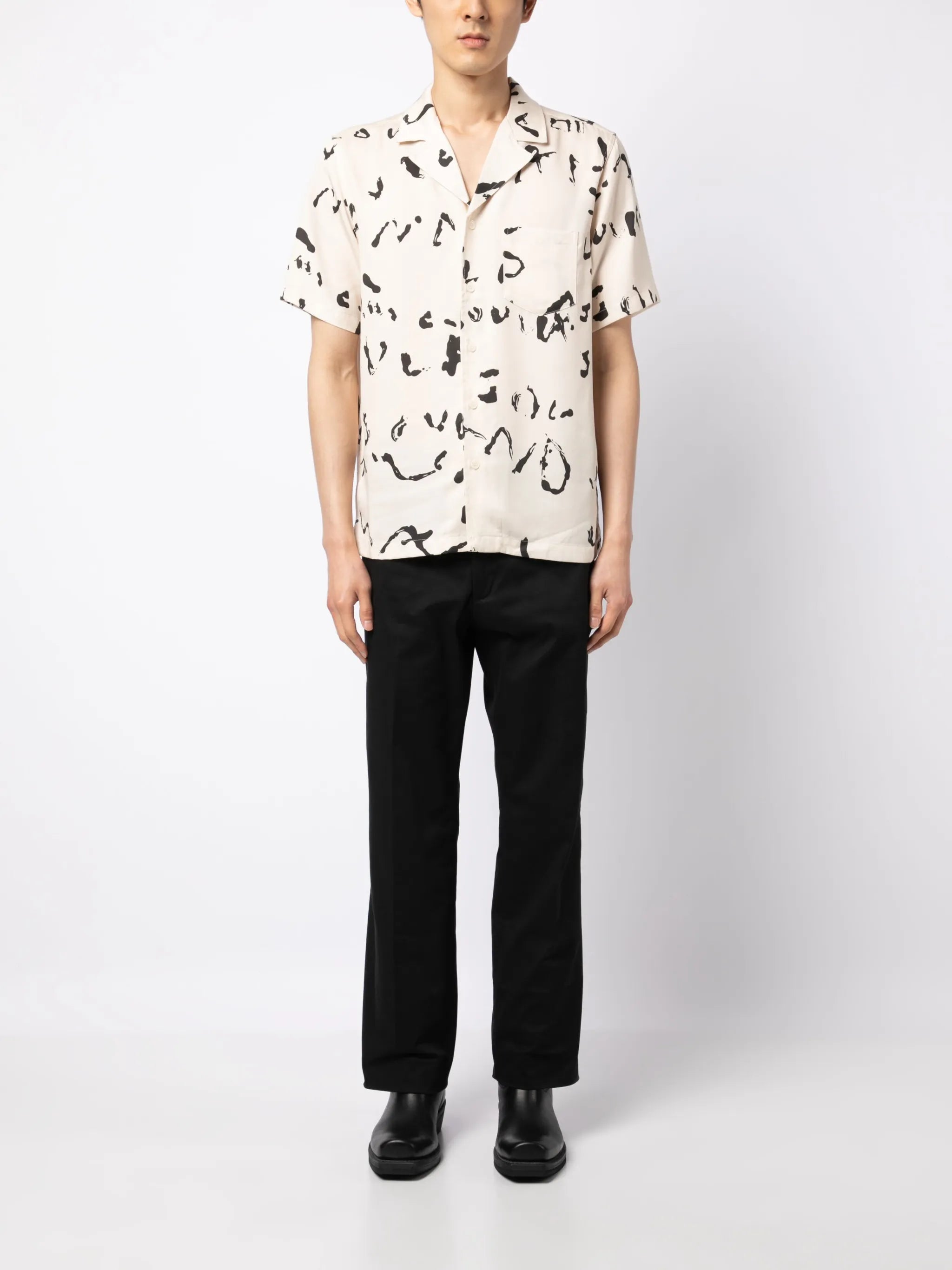 Orson abstract-print shirt
