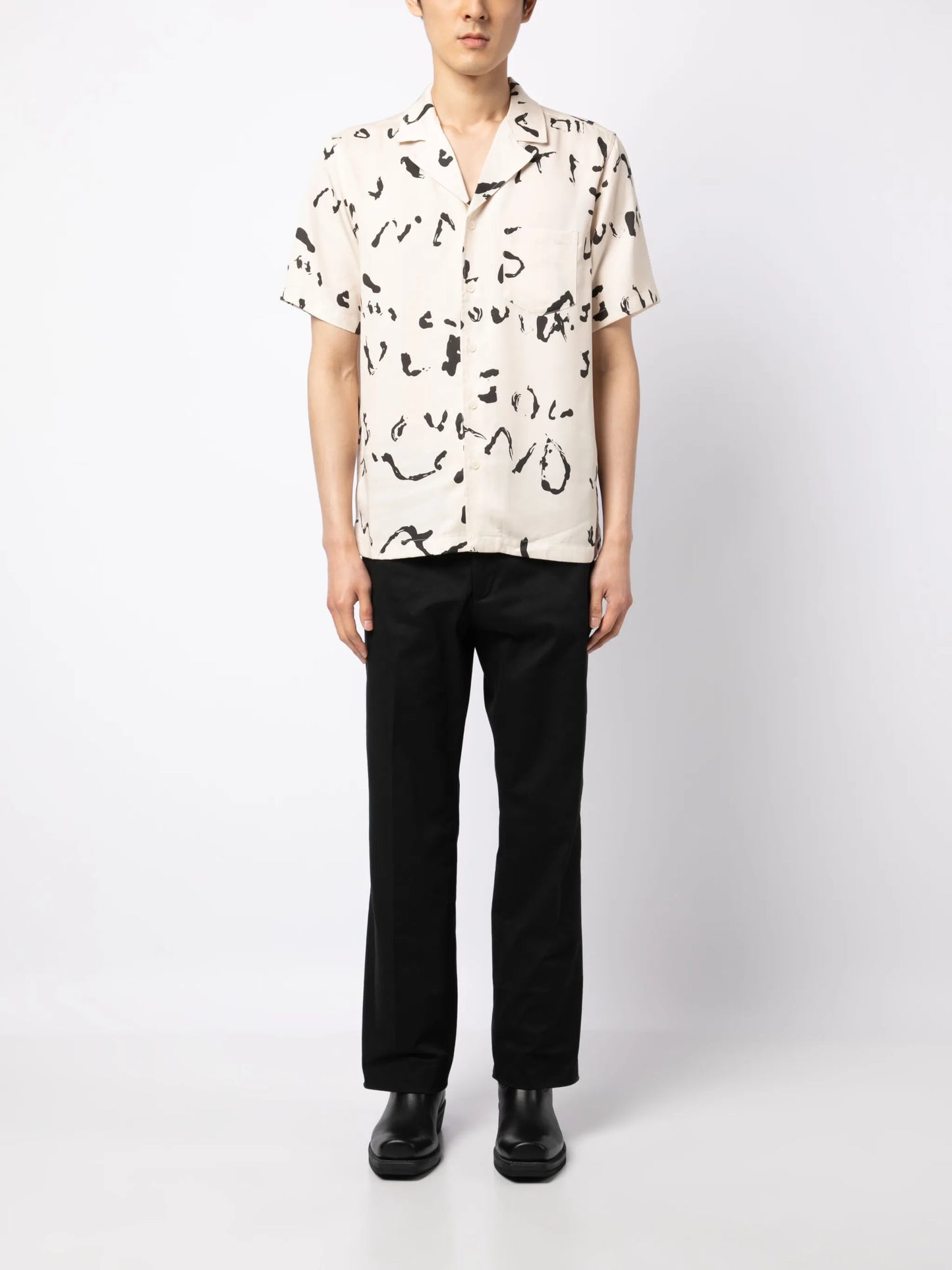 Orson abstract-print shirt