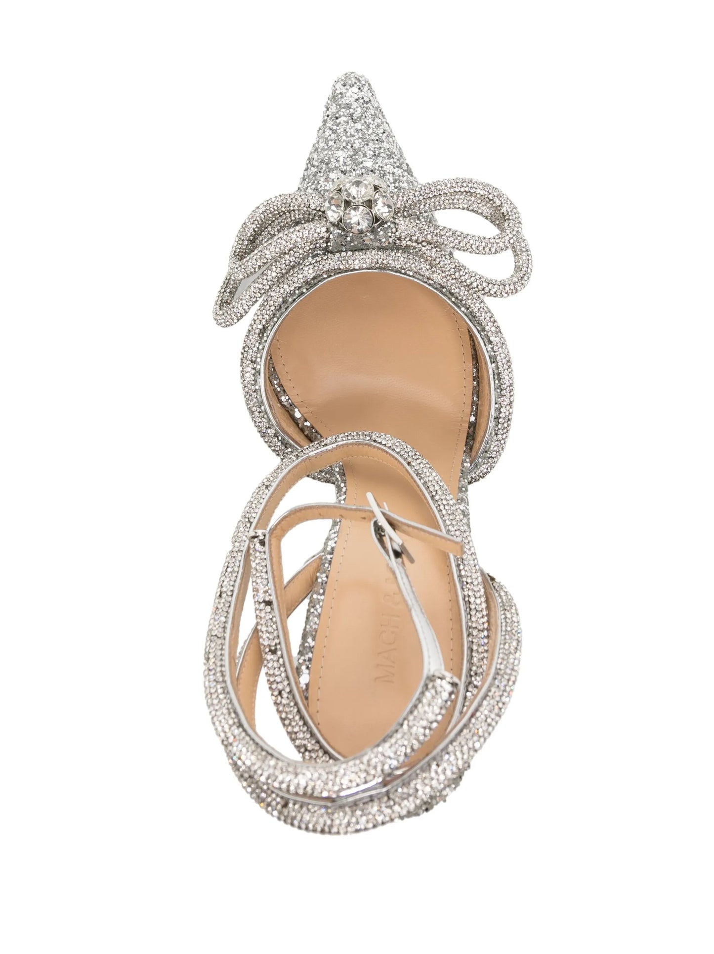 crystal-embellished bow pumps