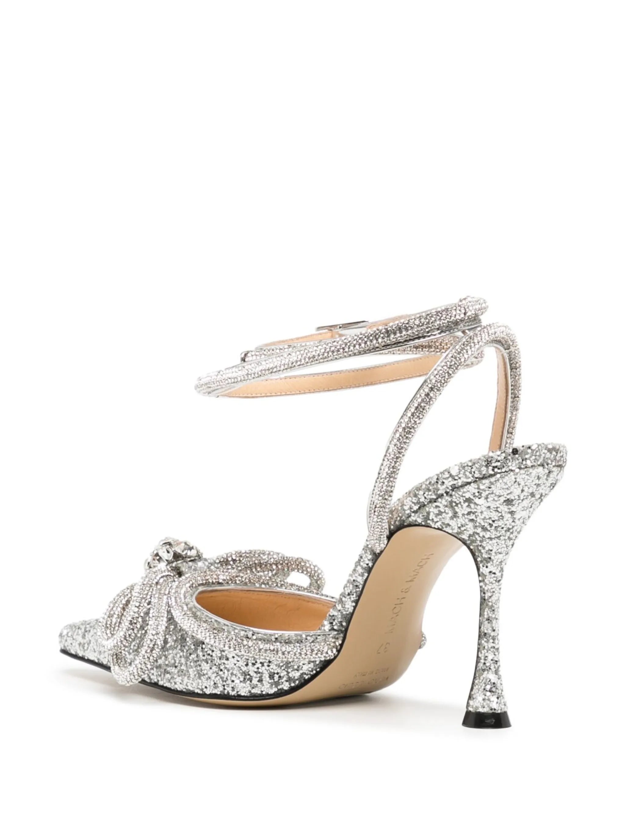 crystal-embellished bow pumps
