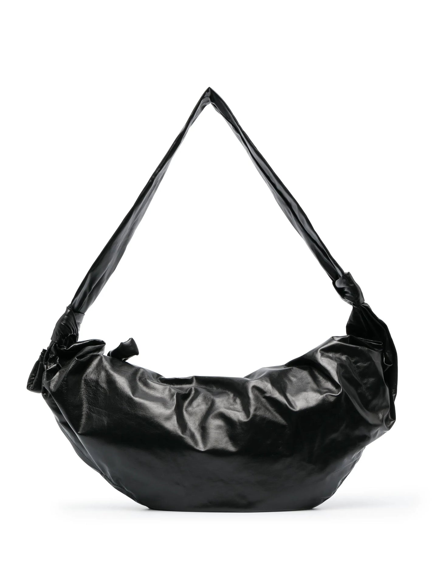Croissant leather shoulder bag