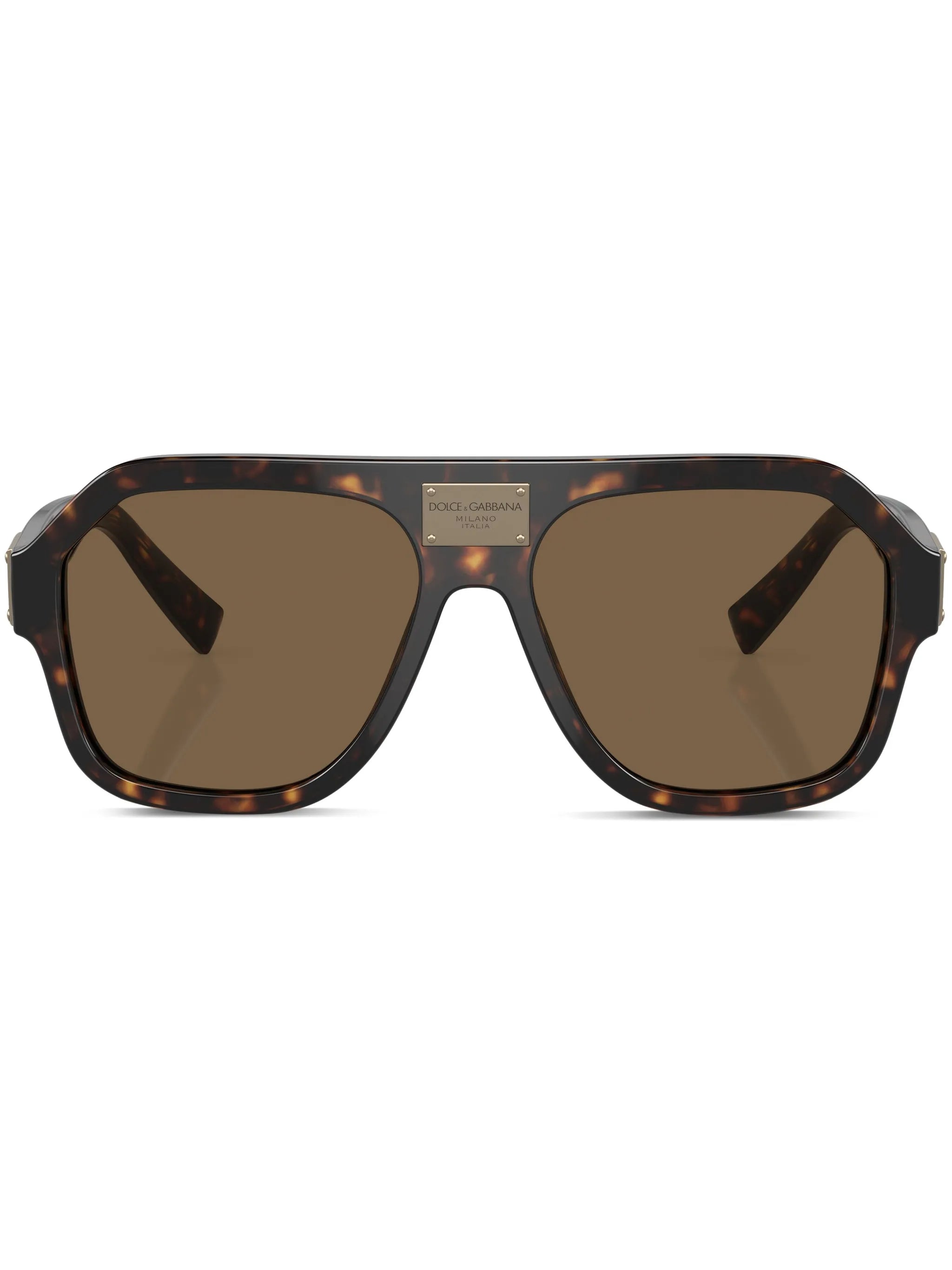 logo-plaque sunglasses