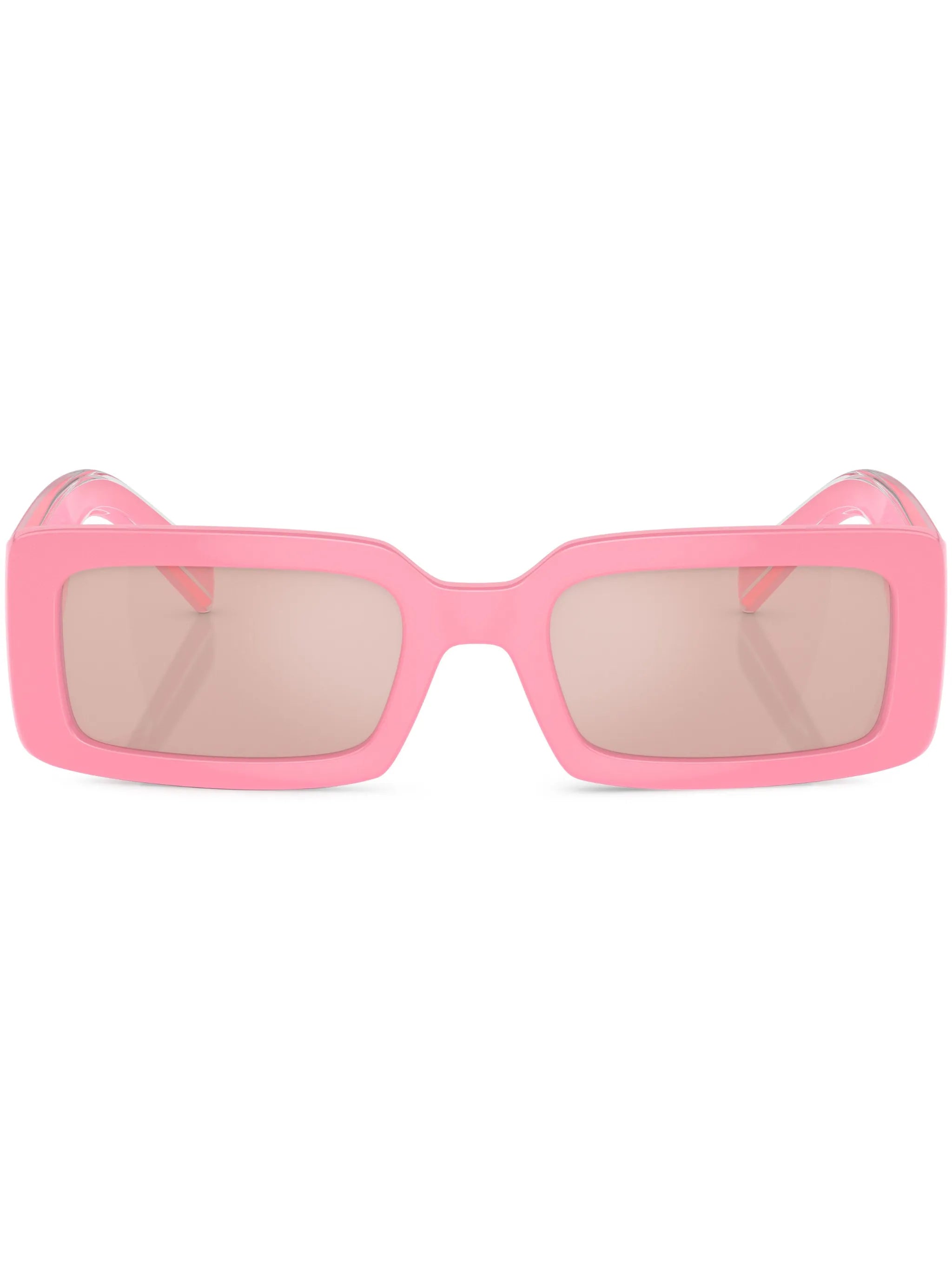 logo-print rectangle-frame sunglasses
