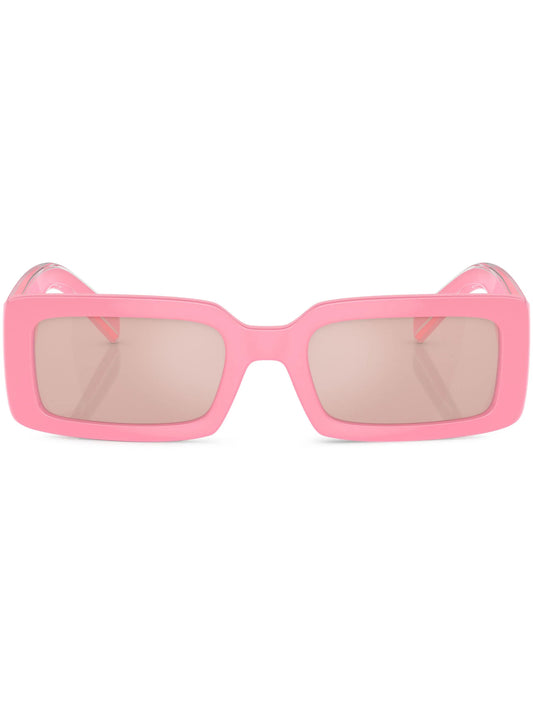 logo-print rectangle-frame sunglasses