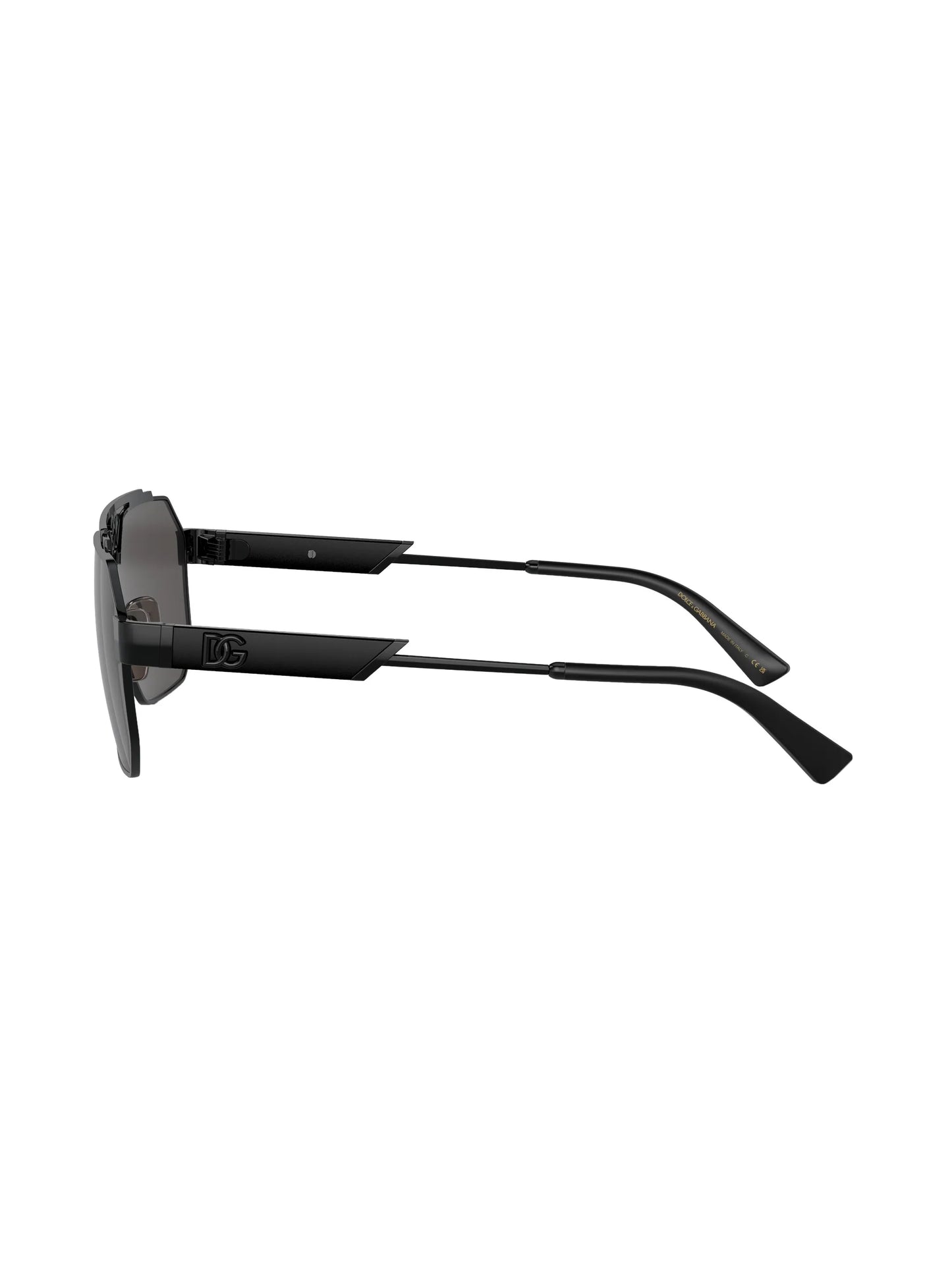 logo-plaque steel sunglasses