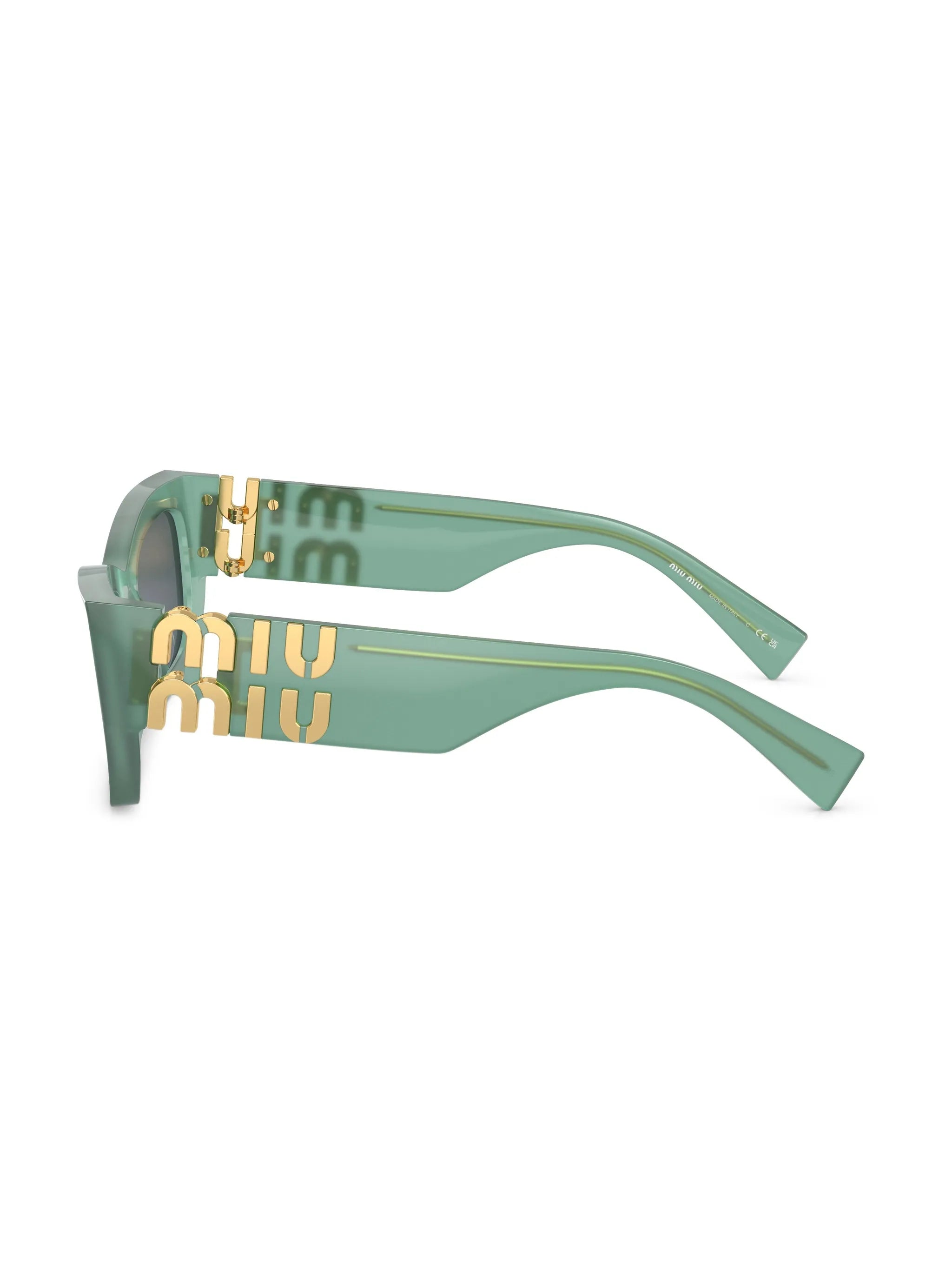 logo-plaque rectangle-frame sunglasses