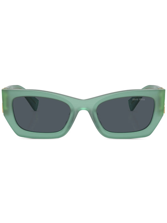 logo-plaque rectangle-frame sunglasses
