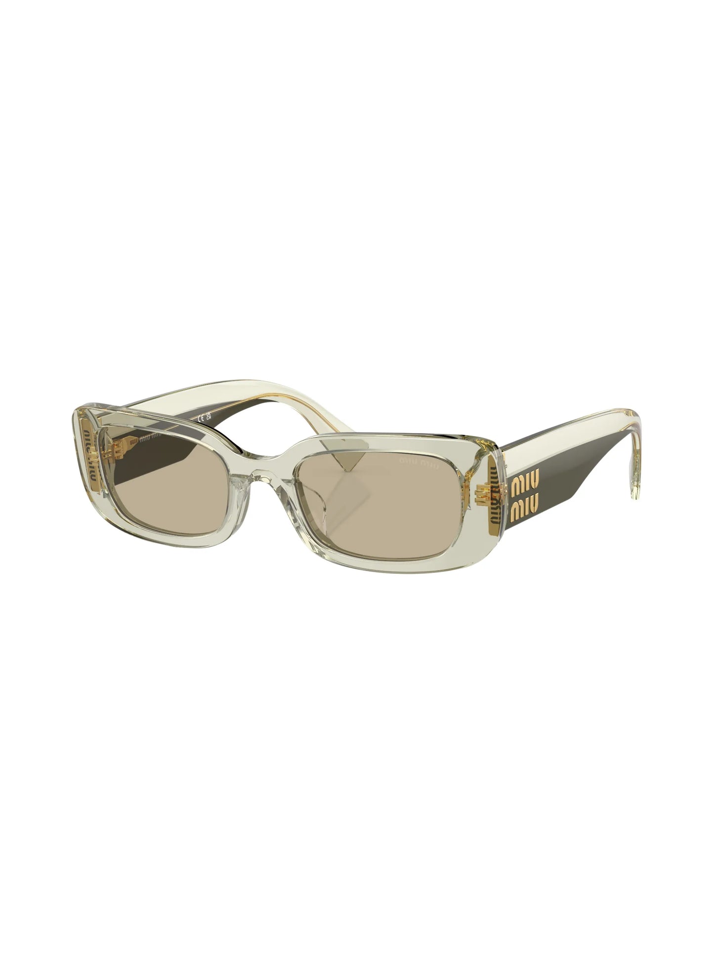 rectangle-frame tinted sunglasses
