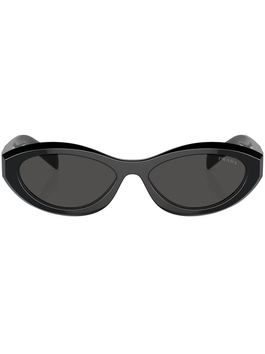 oval-frame sunglasses