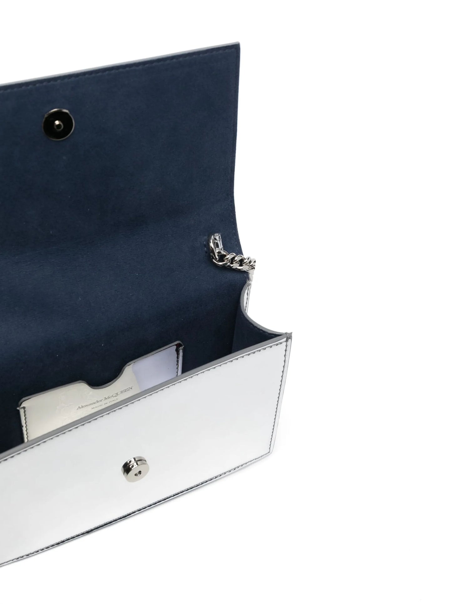 small Skull metallic shoulder bag
