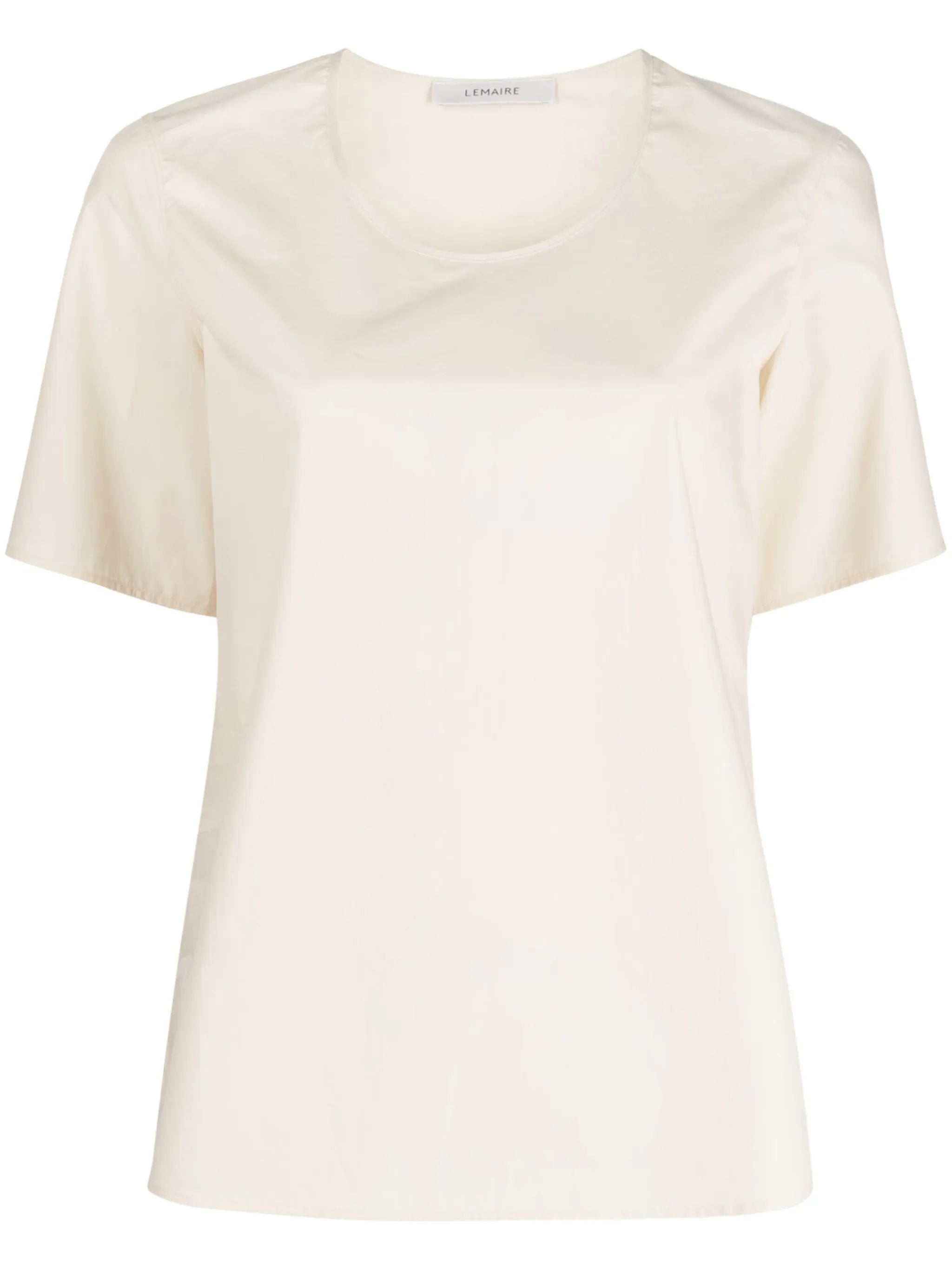 round-neck short-sleeve top
