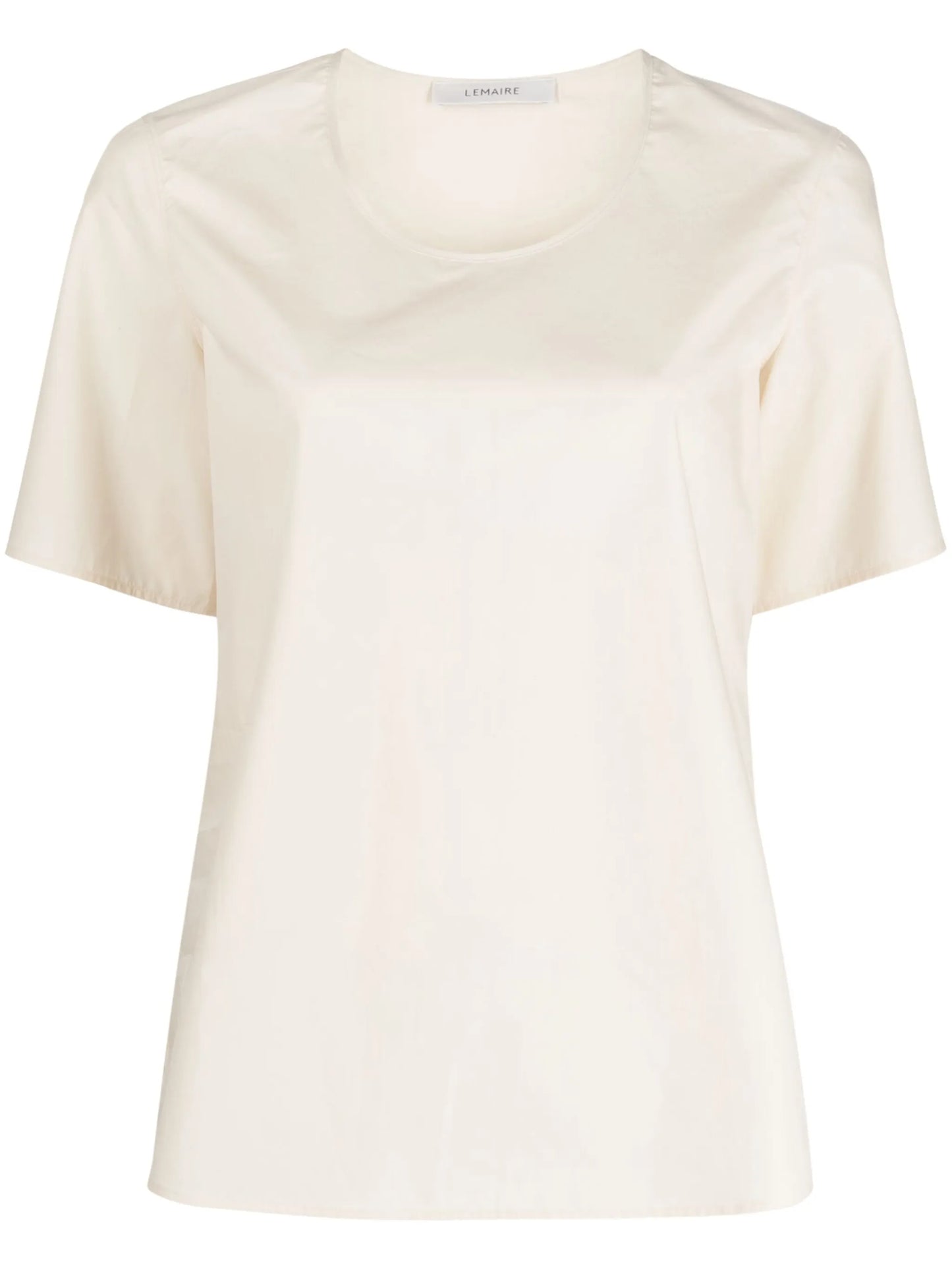 round-neck short-sleeve top