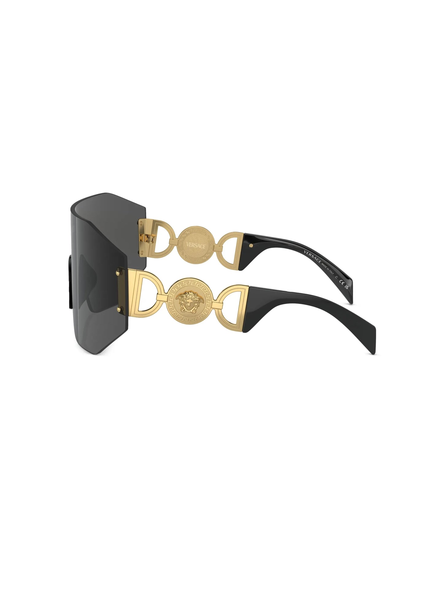 oversized shield-frame sunglasses
