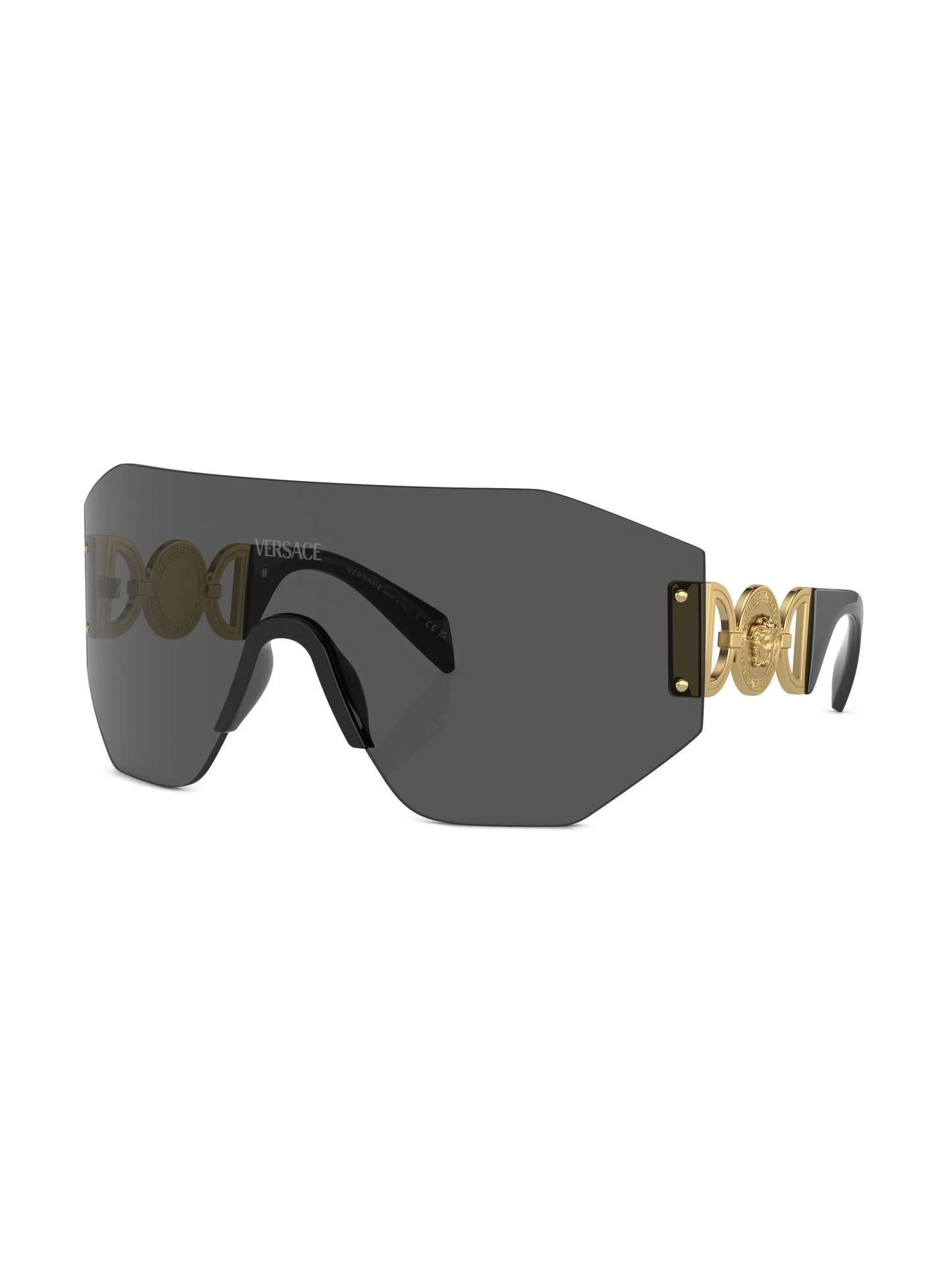 oversized shield-frame sunglasses