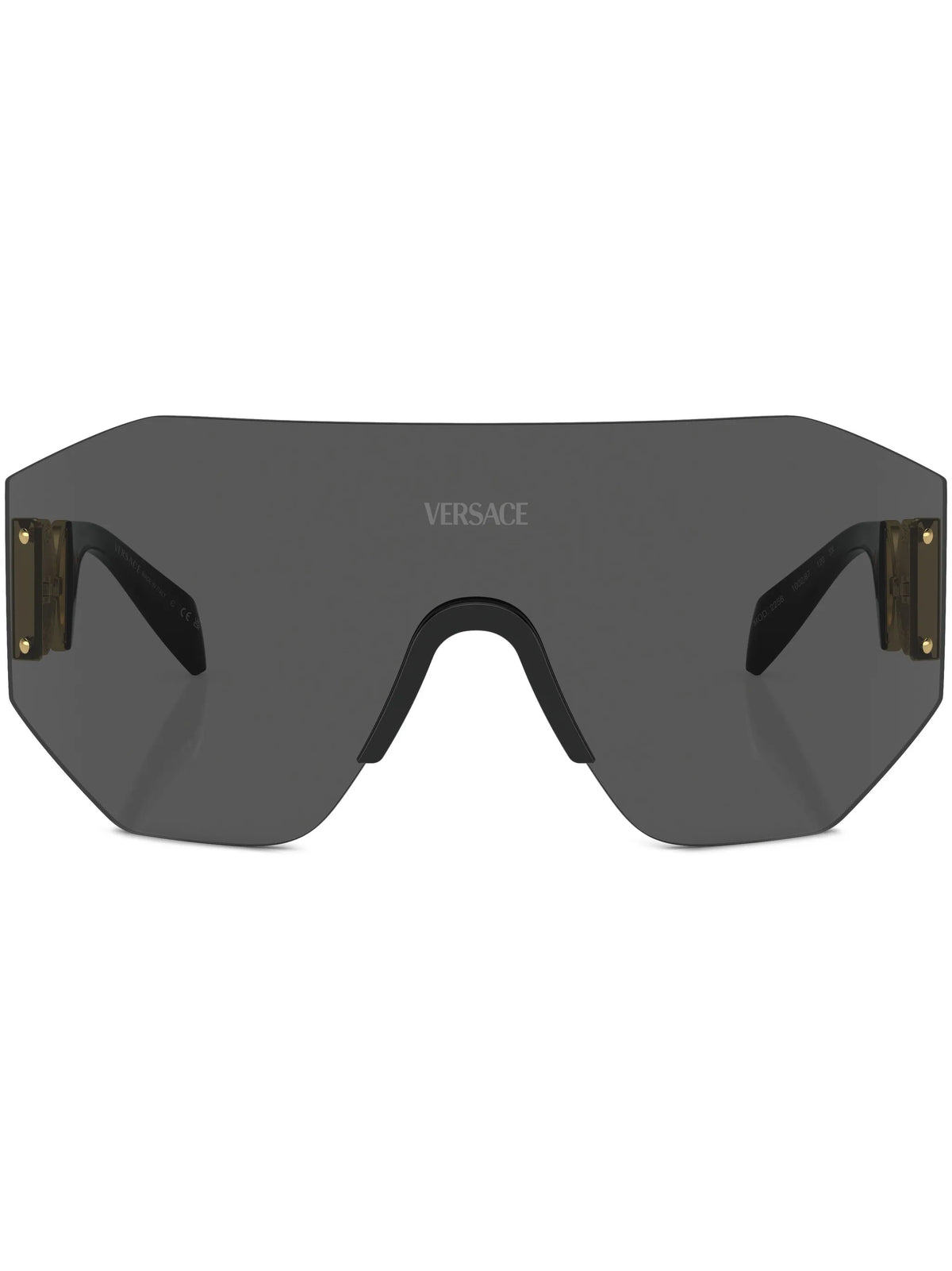oversized shield-frame sunglasses