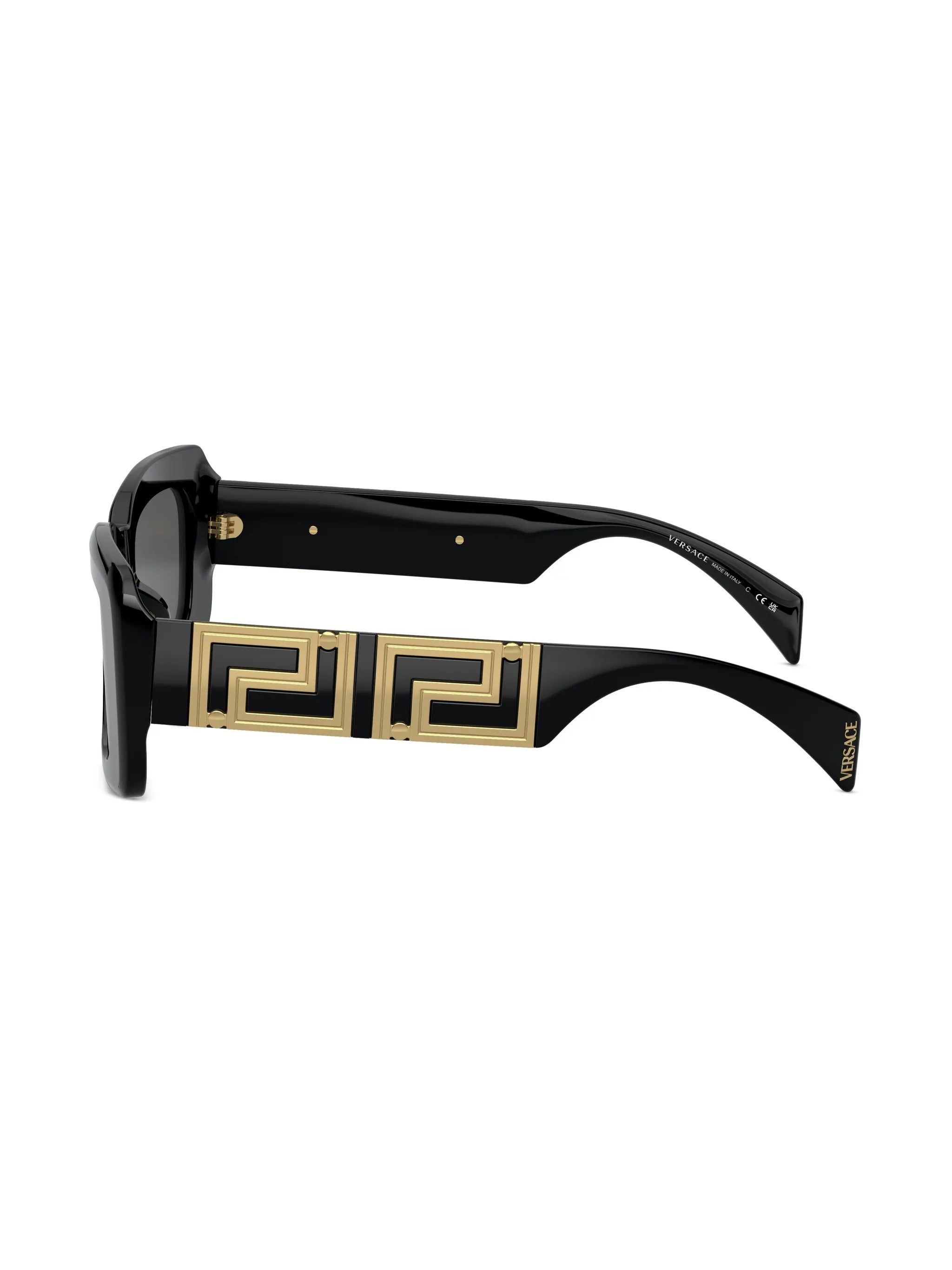 Greca-detail square-frame sunglasses