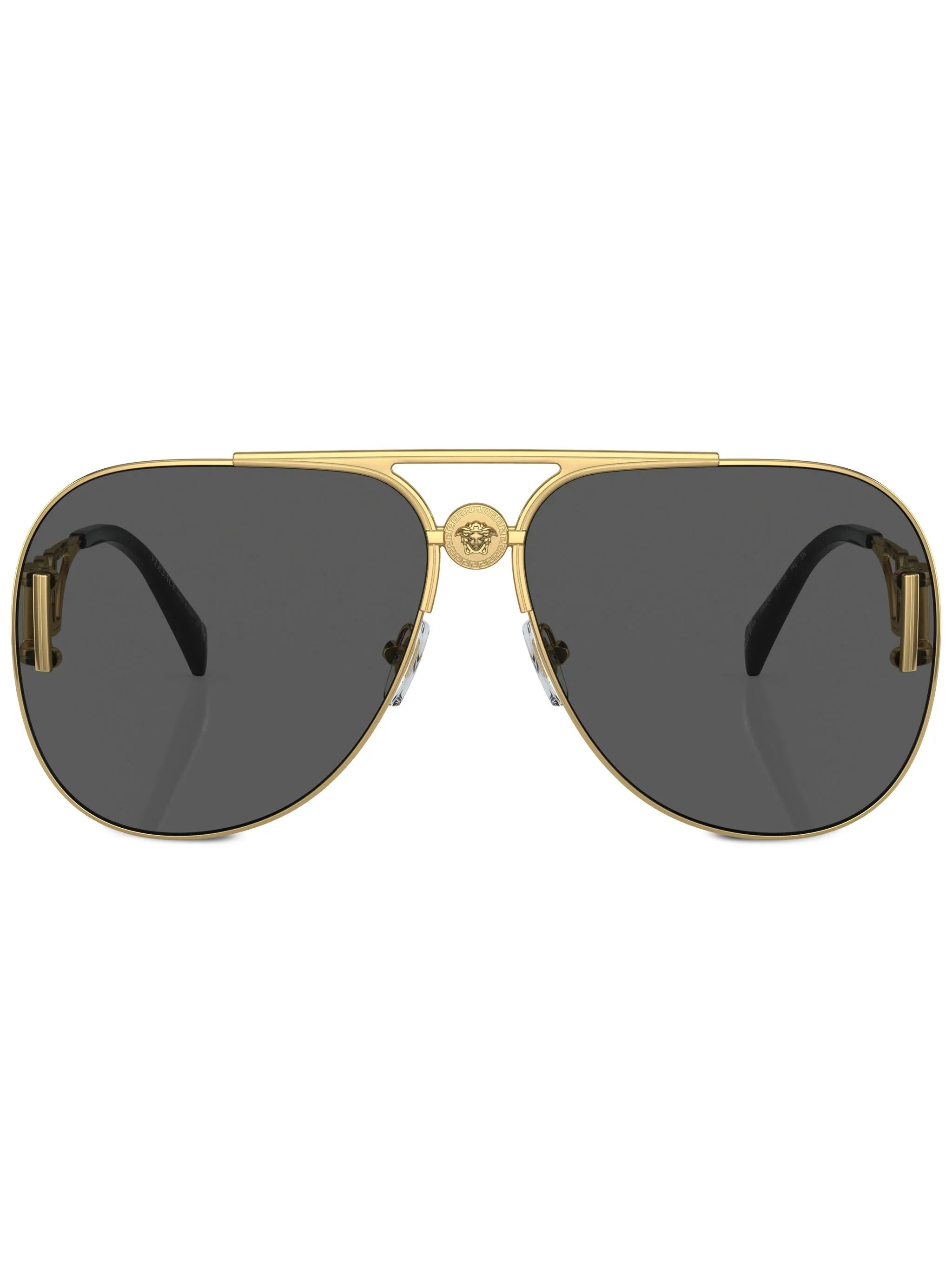 logo-plaque pilot-frame sunglasses