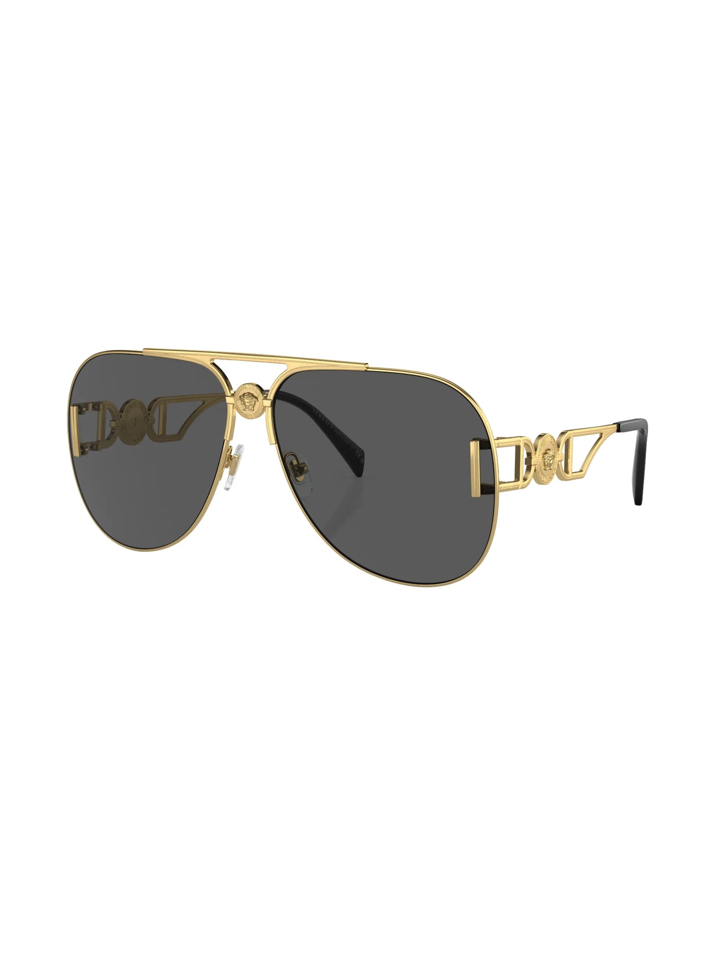 logo-plaque pilot-frame sunglasses