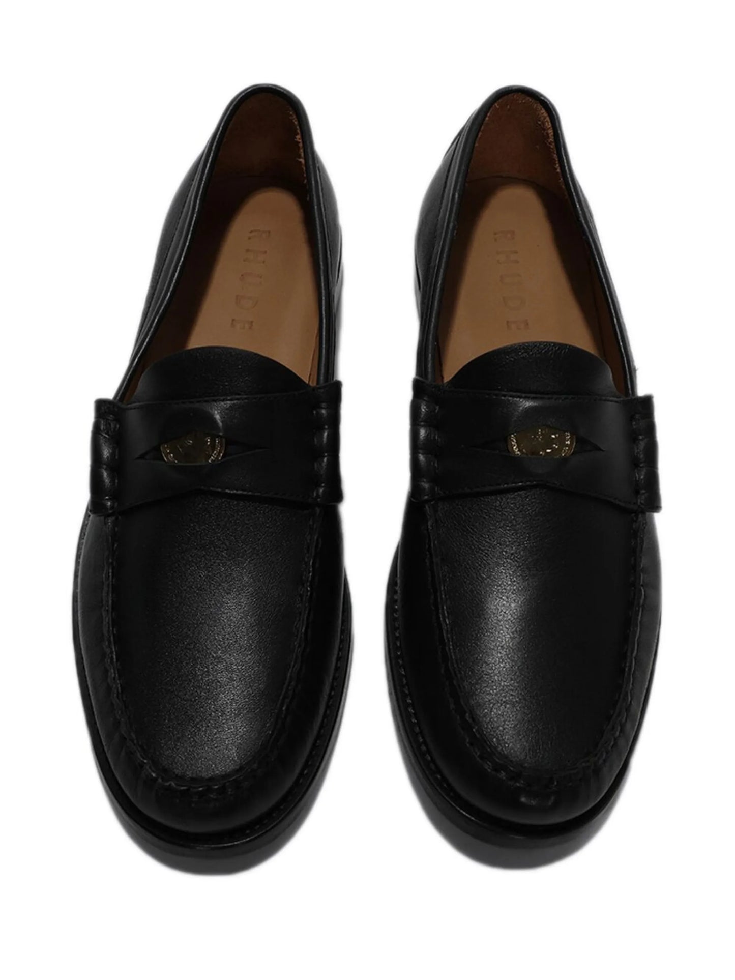 Penny leather loafers
