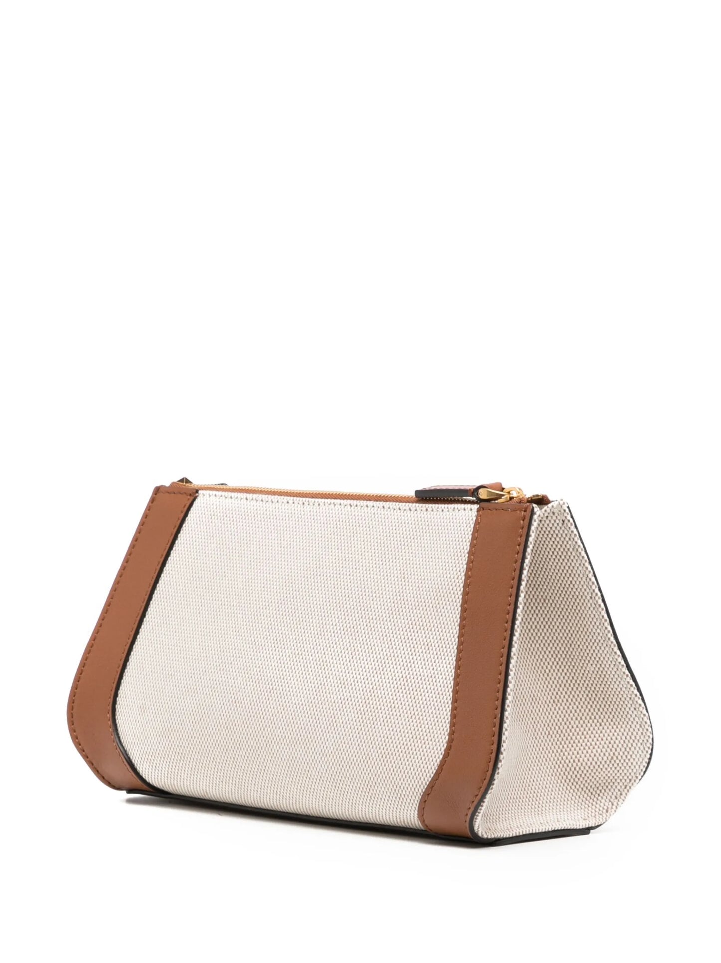 logo-plaque panelled clutch bag