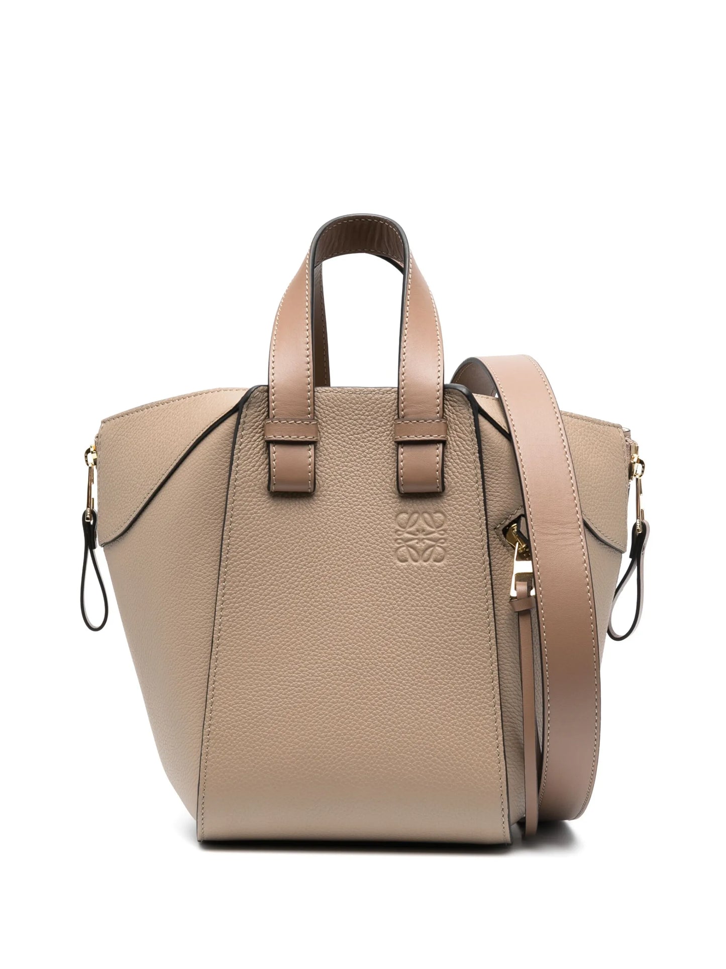 Hammock grained shoulder bag