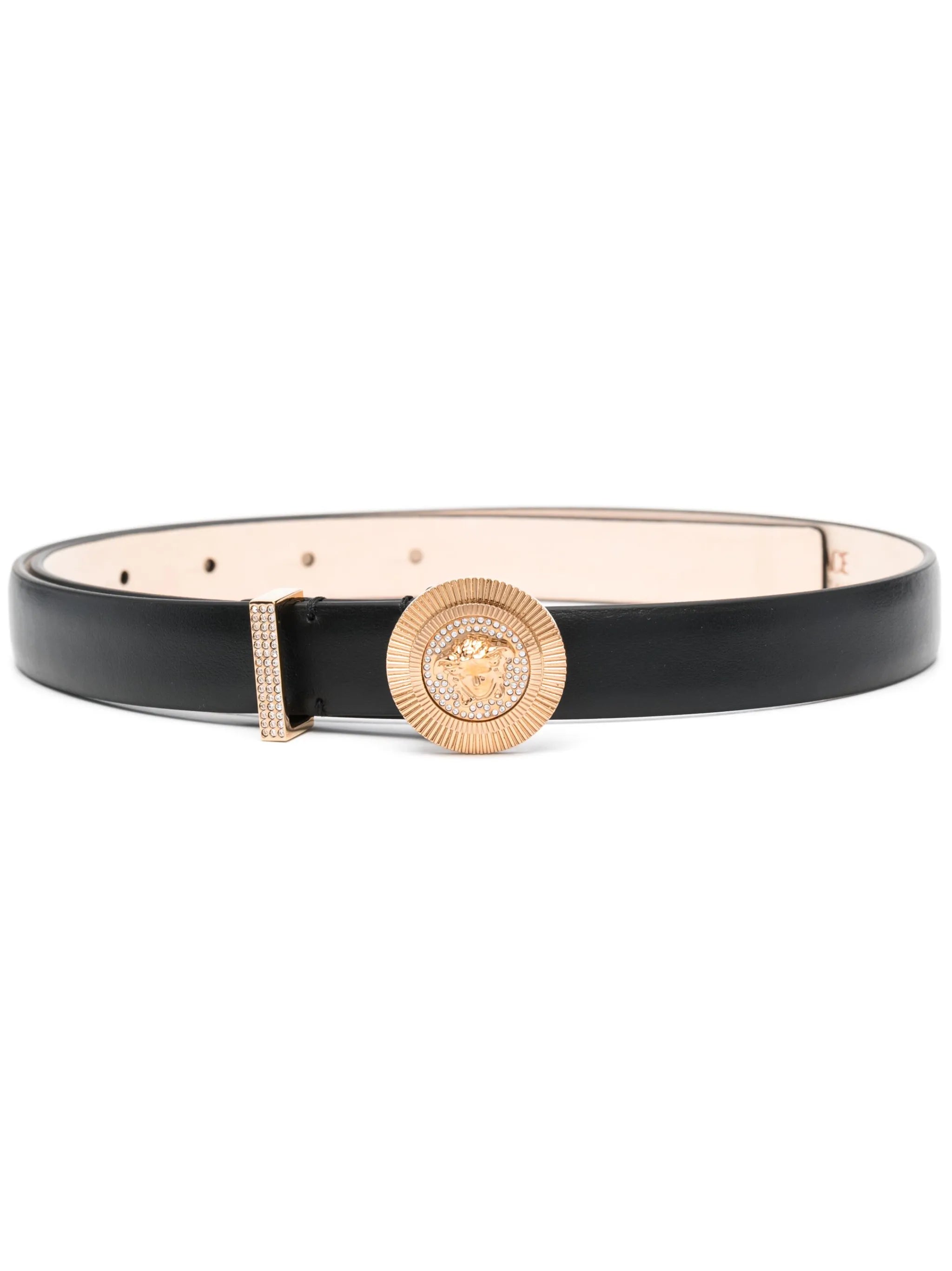 Medusa Biggie leather belt