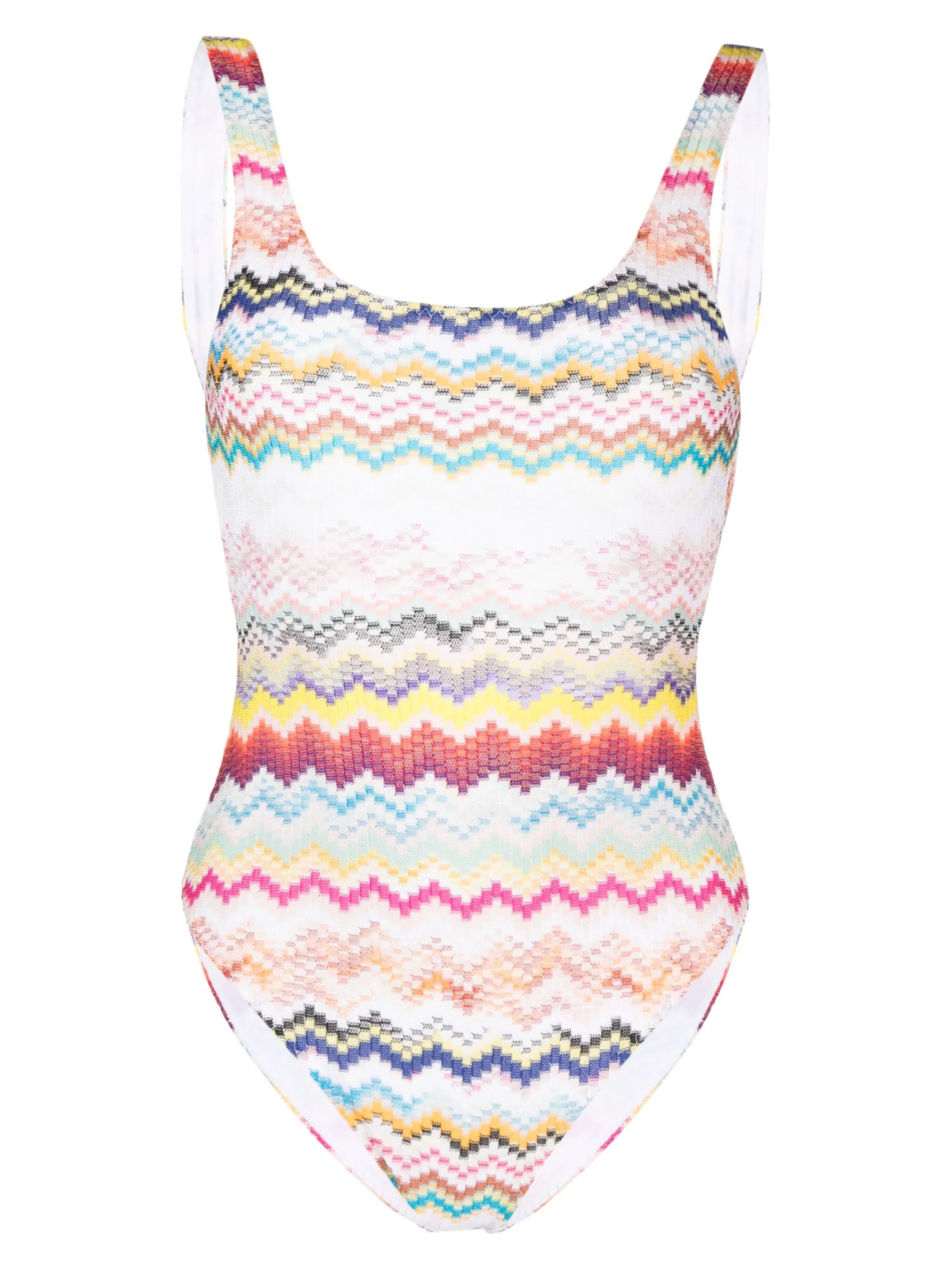 zig zag-knitted swimsuit