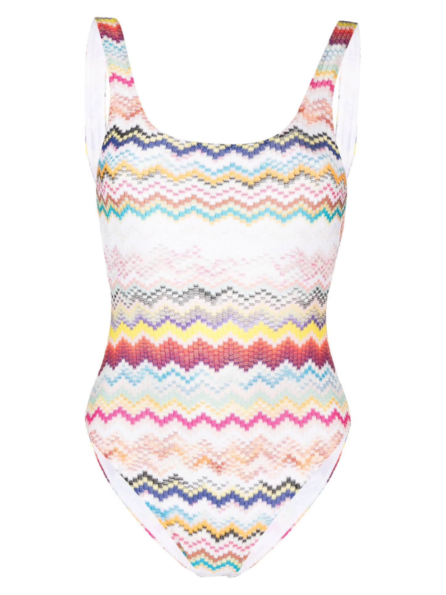 zig zag-knitted swimsuit