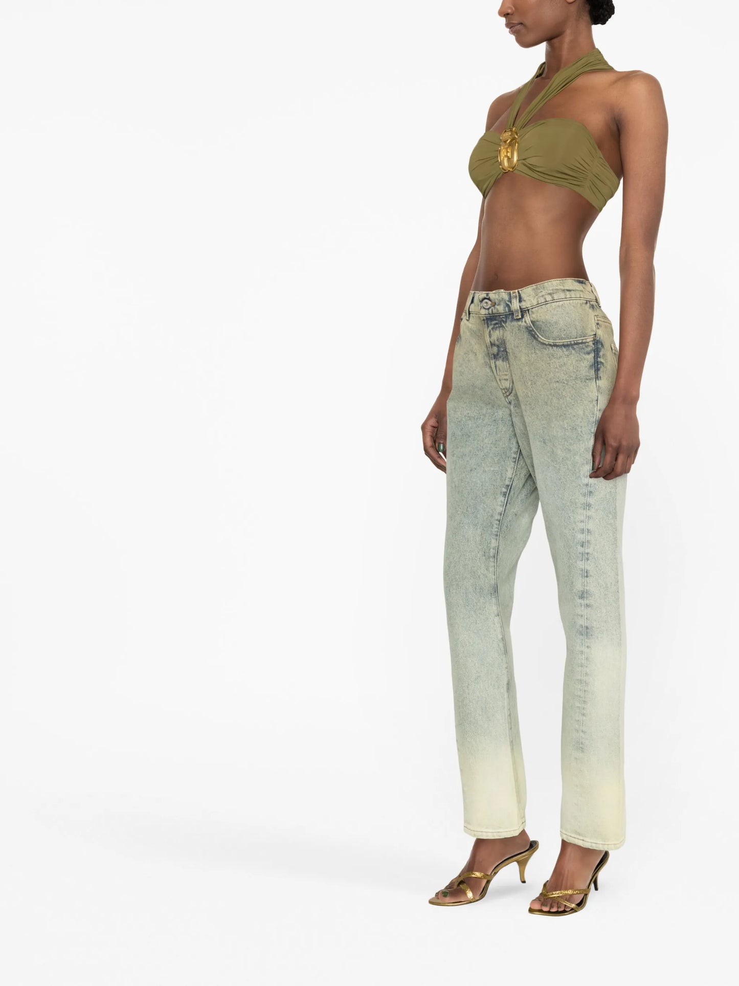 halterneck bustier top