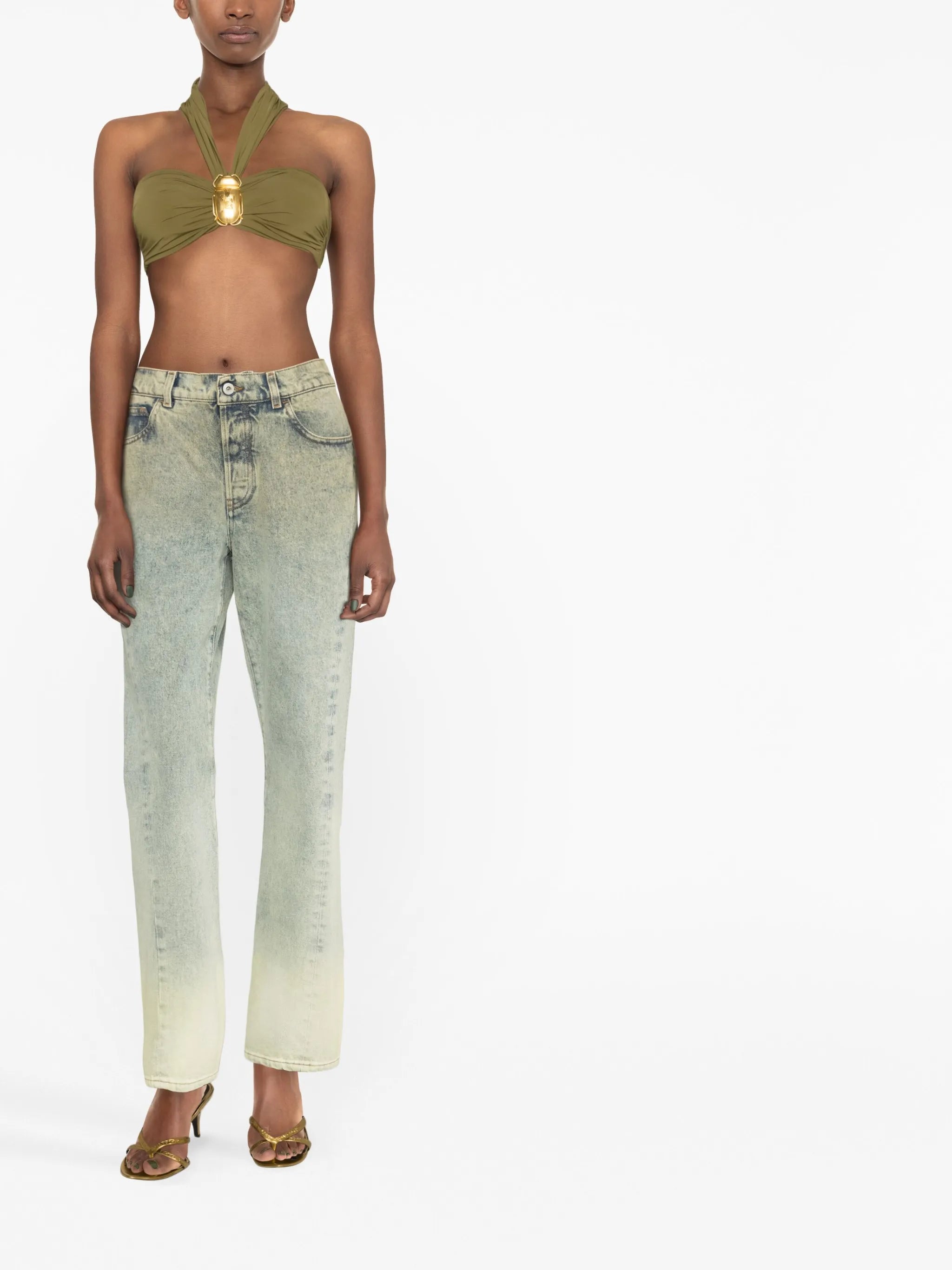 halterneck bustier top