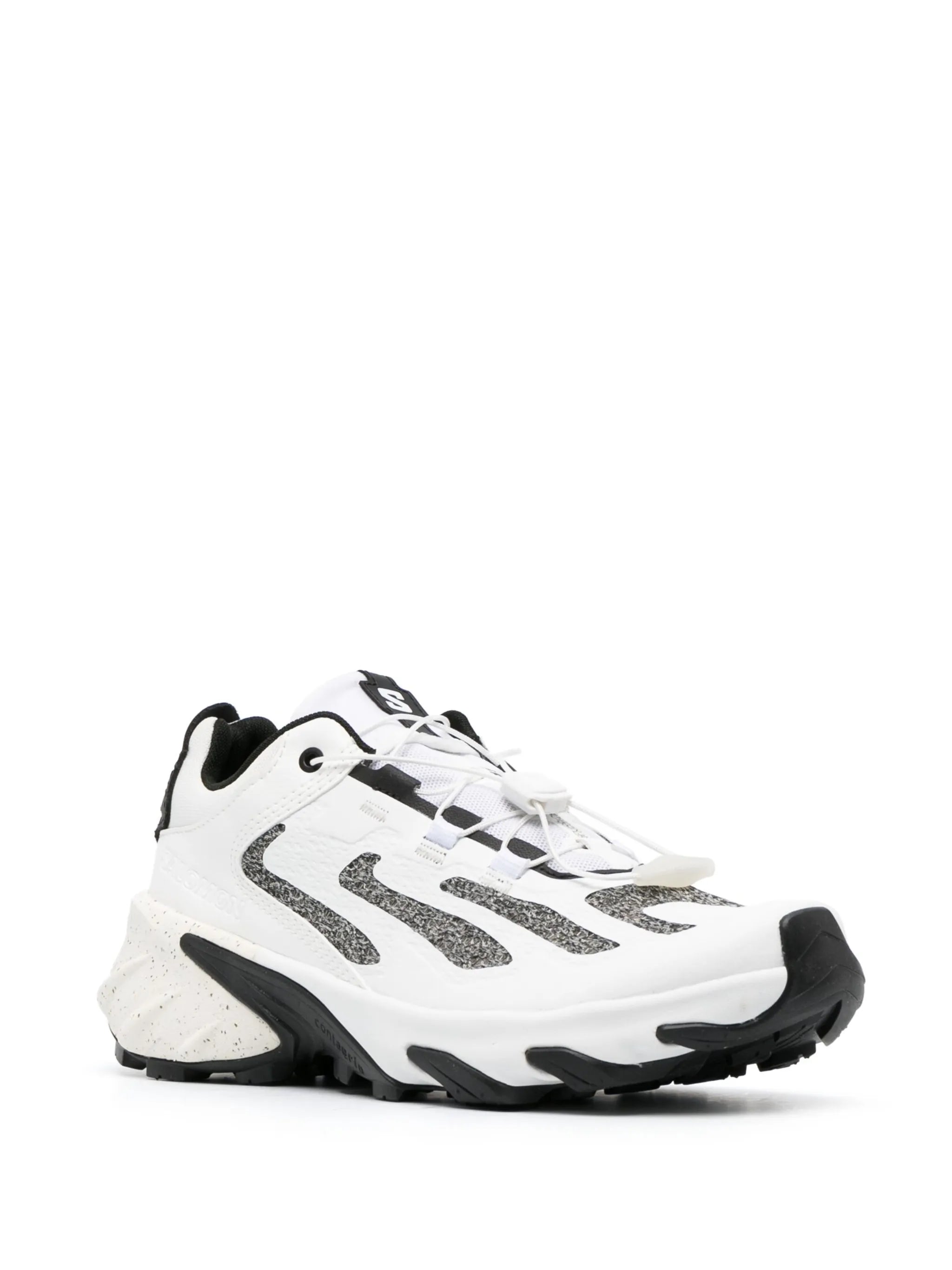 multi-panel lace-up sneakers