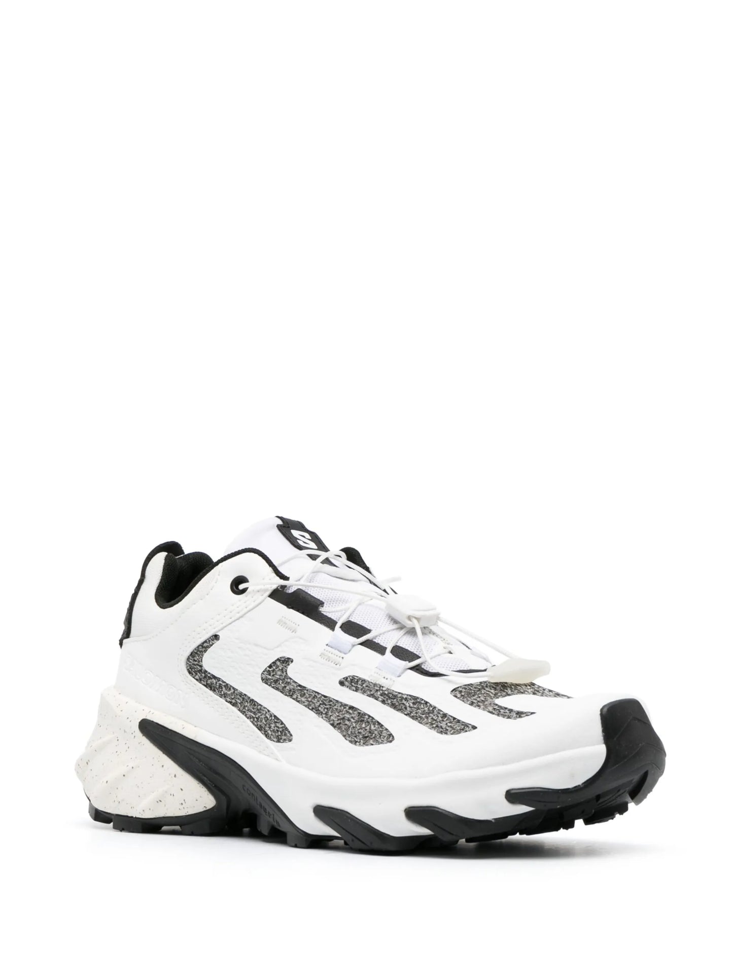 multi-panel lace-up sneakers