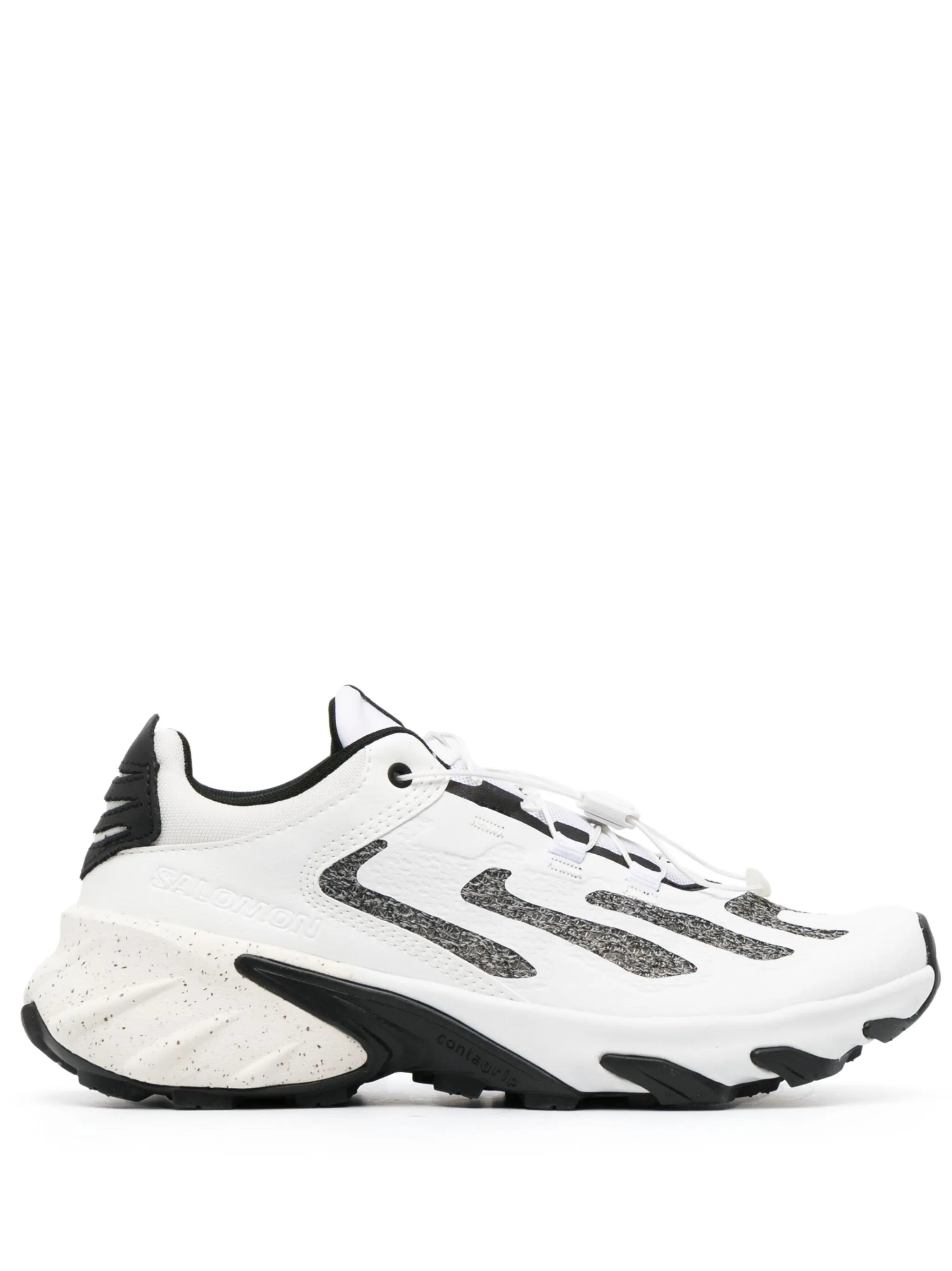 multi-panel lace-up sneakers